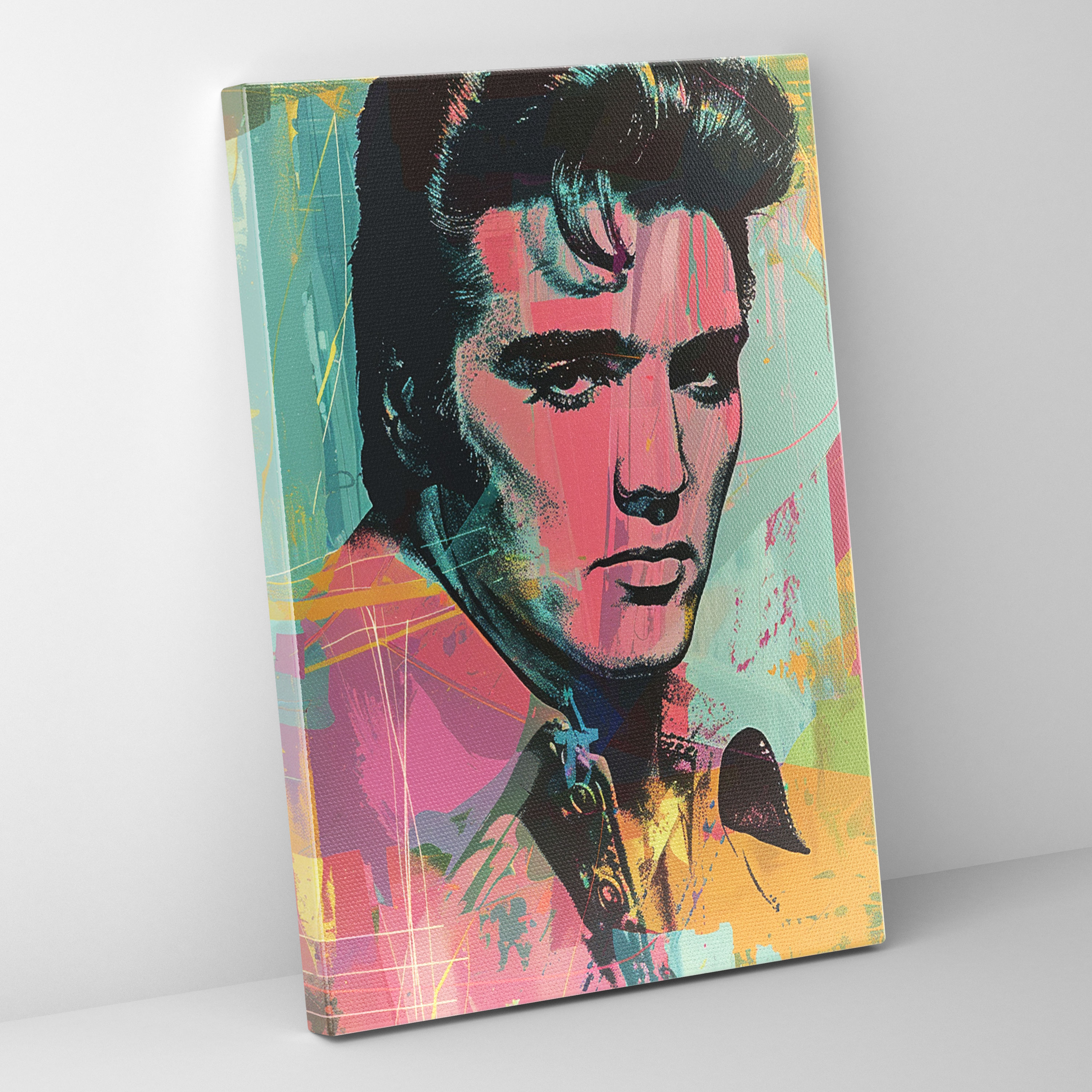 Andy Warhol Elvis Presley Canvas Print - Andy Warhol, Andy Warhol, Canvas Print, Wall Decoration