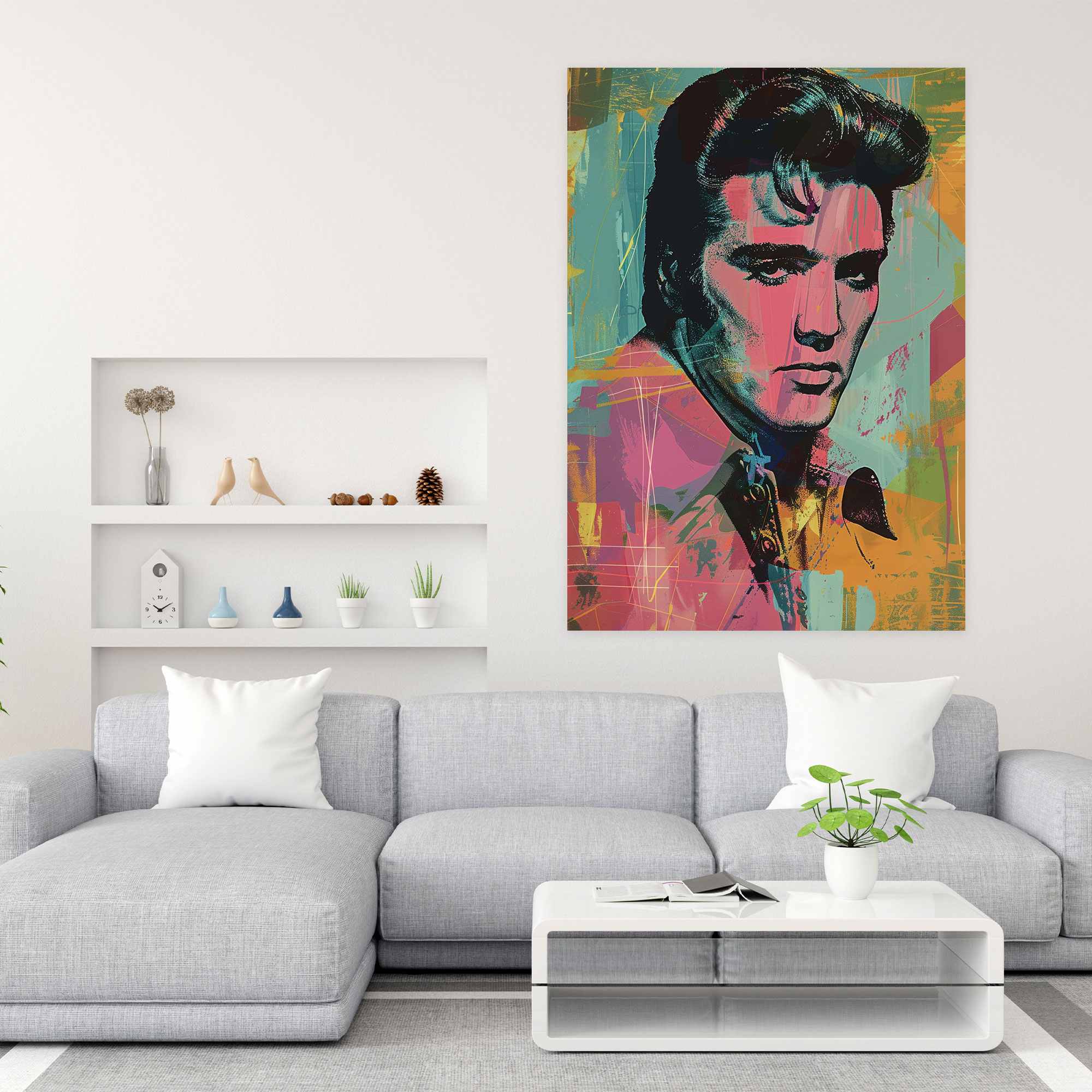 Andy Warhol Elvis Presley Canvas Print - Andy Warhol, Andy Warhol, Canvas Print, Wall Decoration