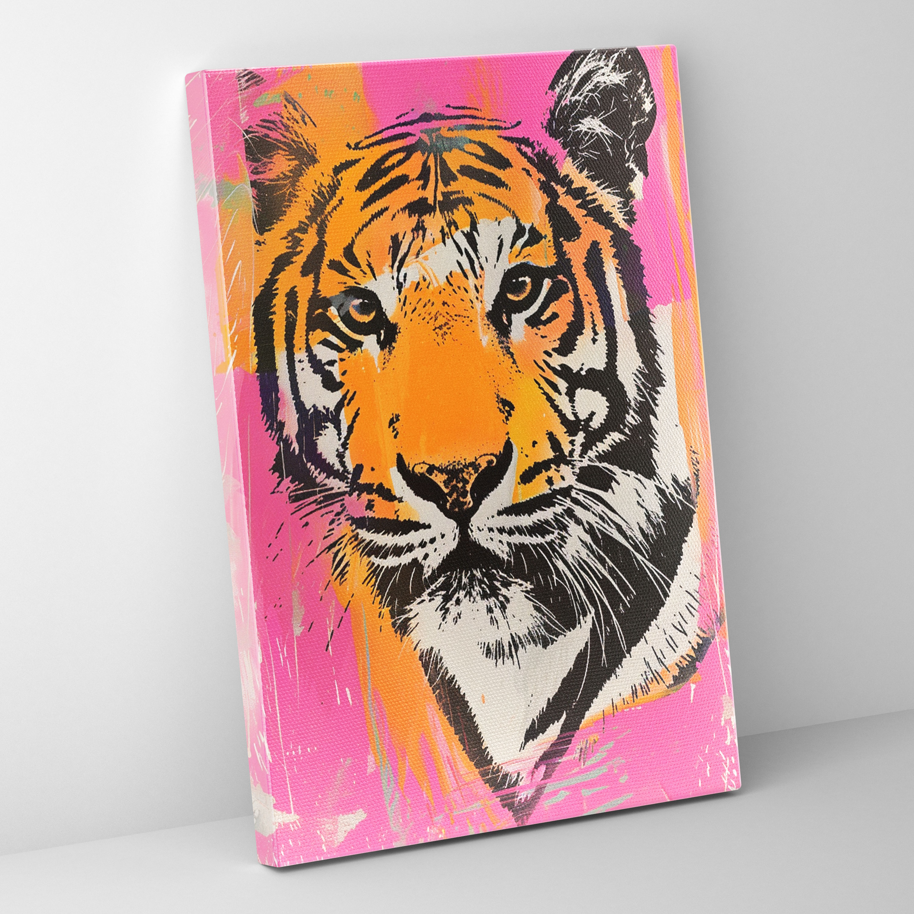 Andy Warhol Tiger Stripes Canvas Print - Andy Warhol, Wall Art, Andy Warhol, Wall Decoration