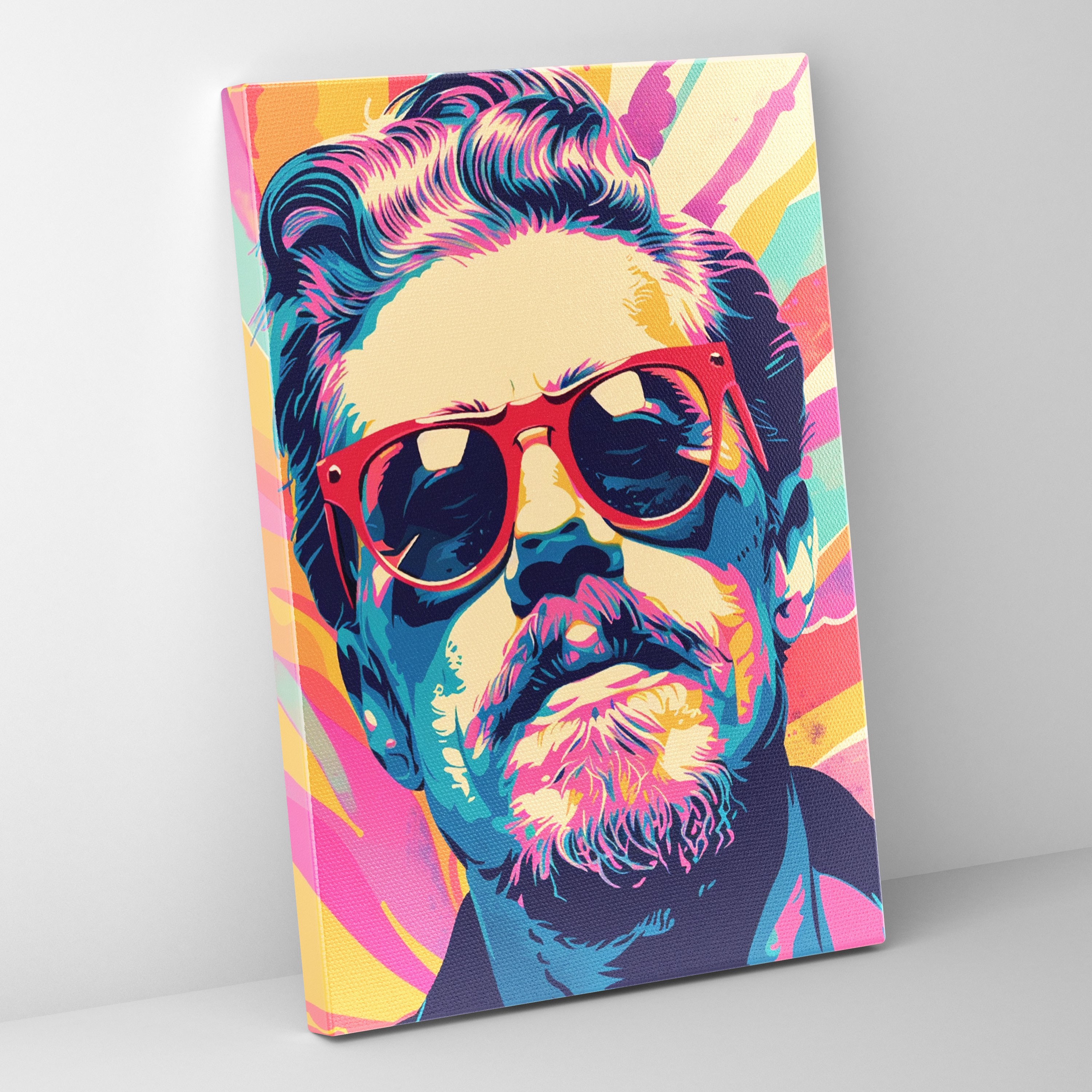 Whimsical Andy Warhol Canvas Print - Andy Warhol, Wall Art, Wall Decoration, Canvas Wall Art