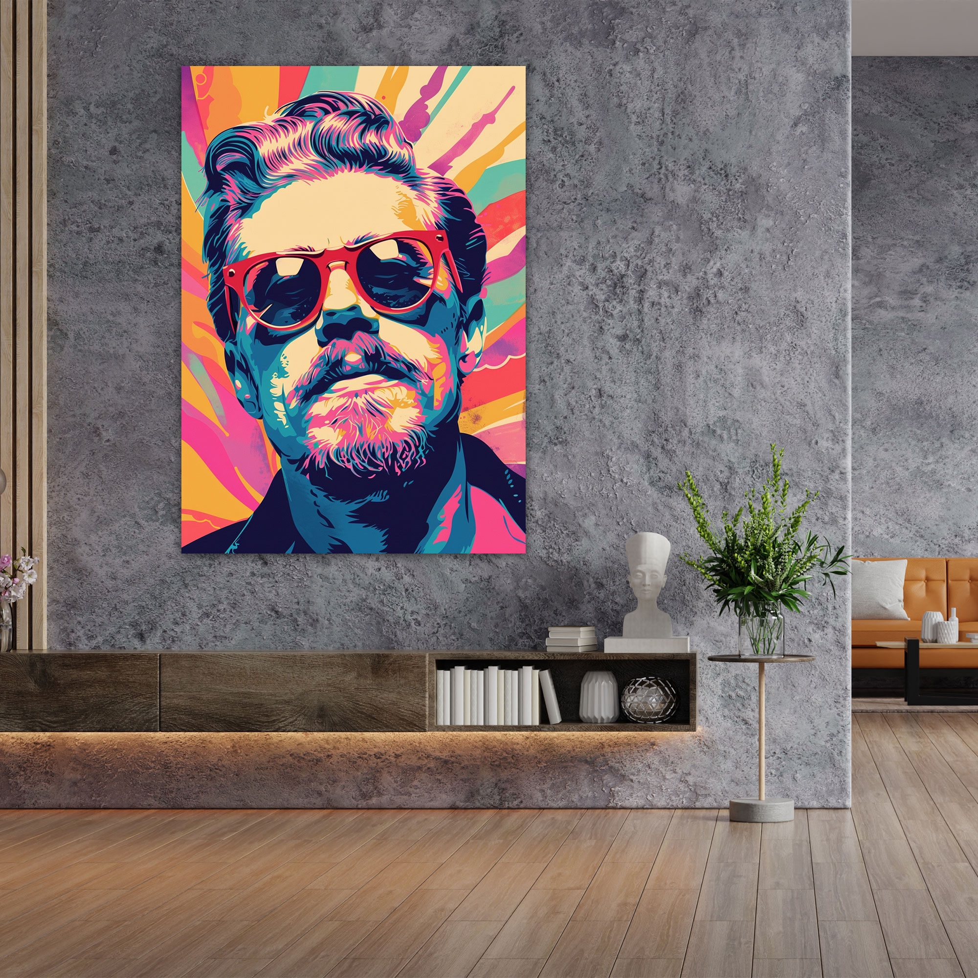 Whimsical Andy Warhol Canvas Print - Andy Warhol, Wall Art, Wall Decoration, Canvas Wall Art