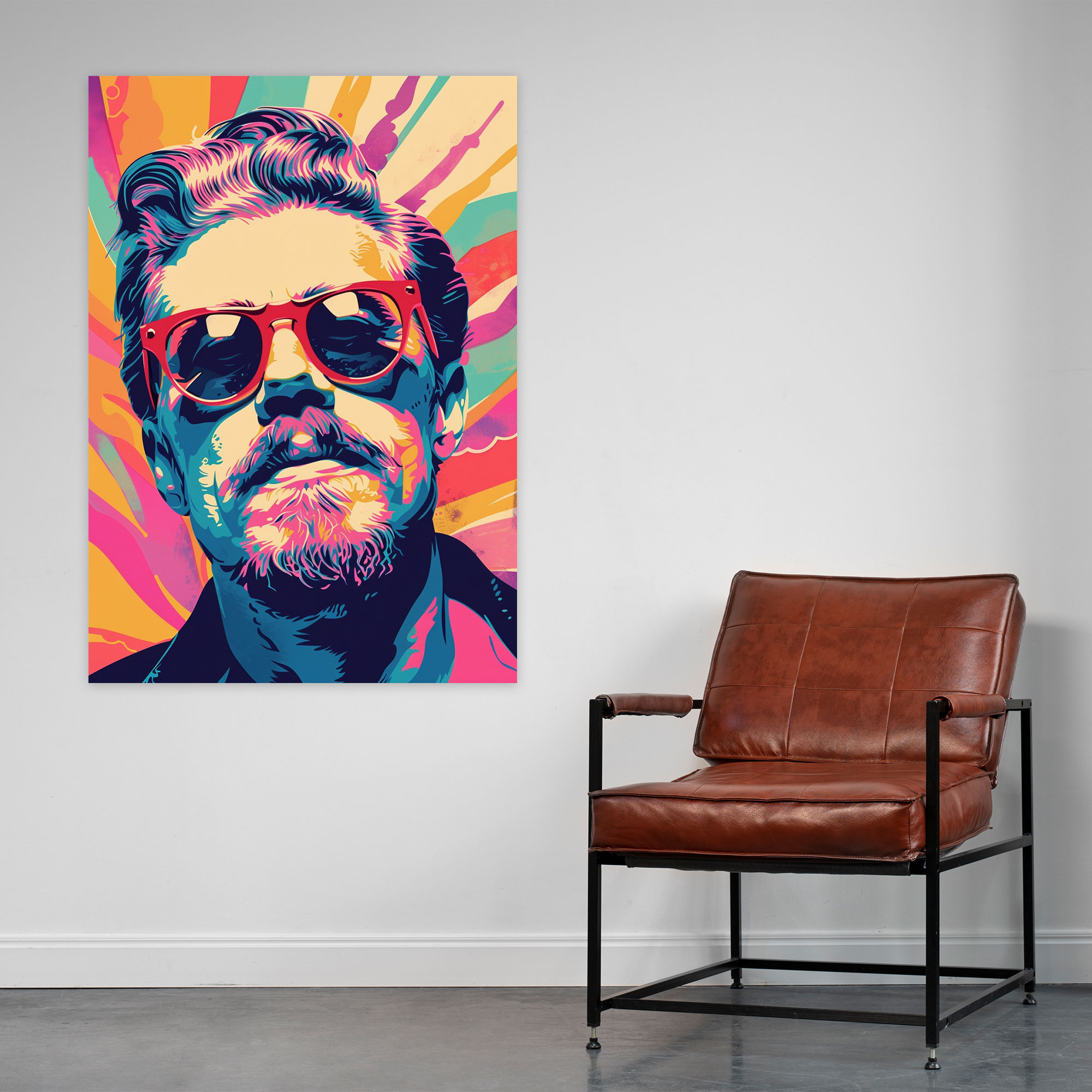 Whimsical Andy Warhol Canvas Print - Andy Warhol, Wall Art, Wall Decoration, Canvas Wall Art