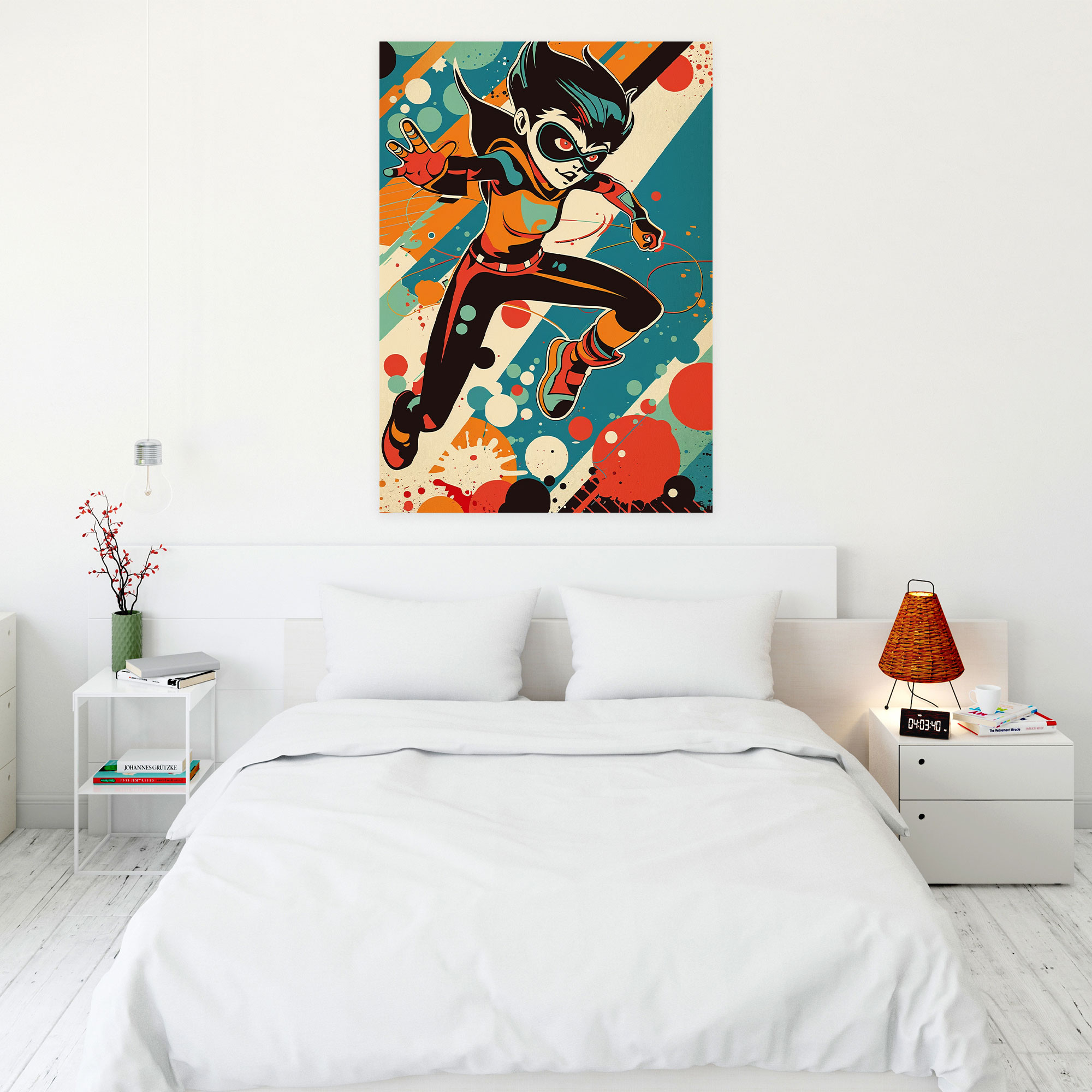 Retro Andy Warhol Canvas Print - Andy Warhol, Wall Art, Home Decoration, Canvas Print