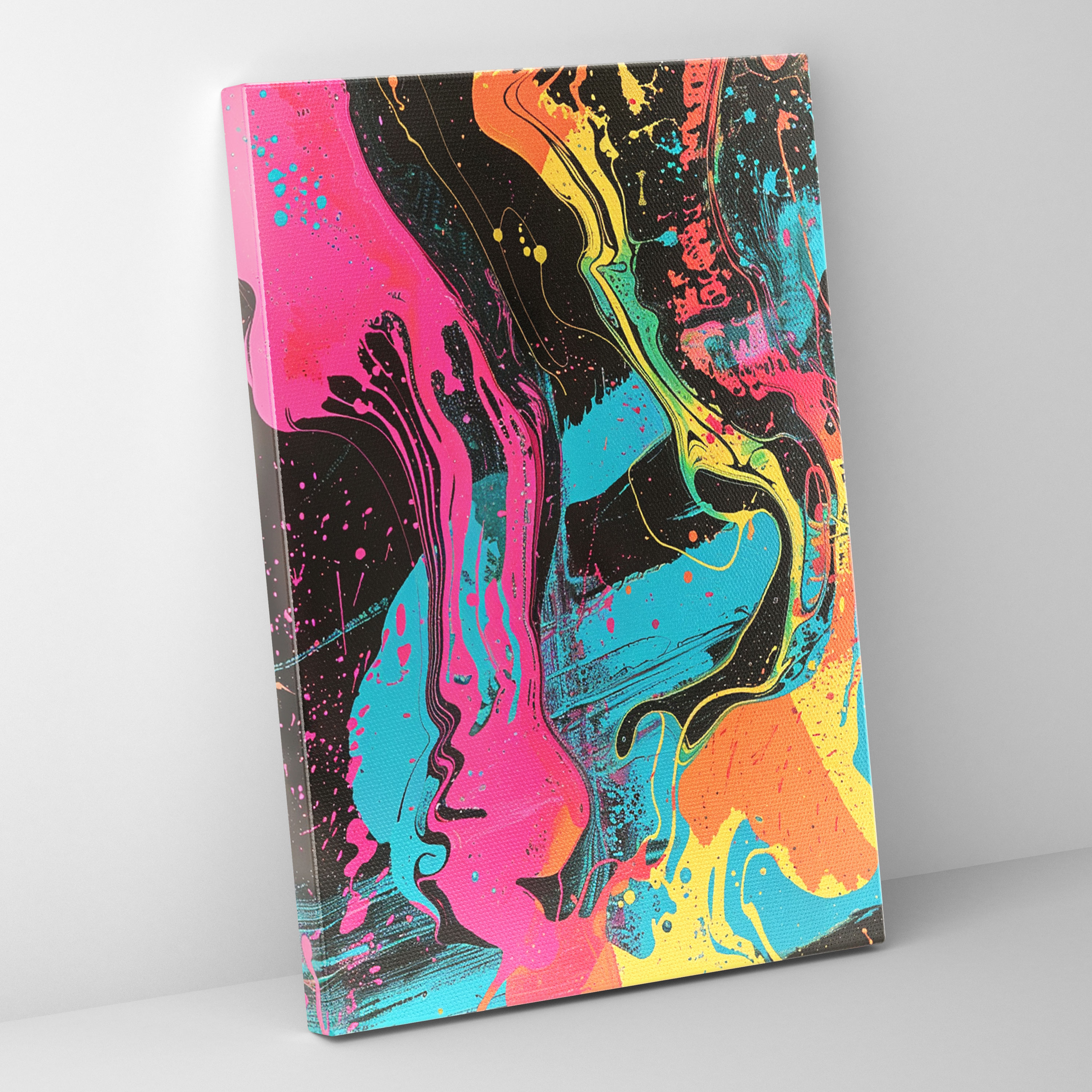 Psychedelic Andy Warhol Canvas Print - Andy Warhol, Canvas Print, Canvas, Wall Decoration