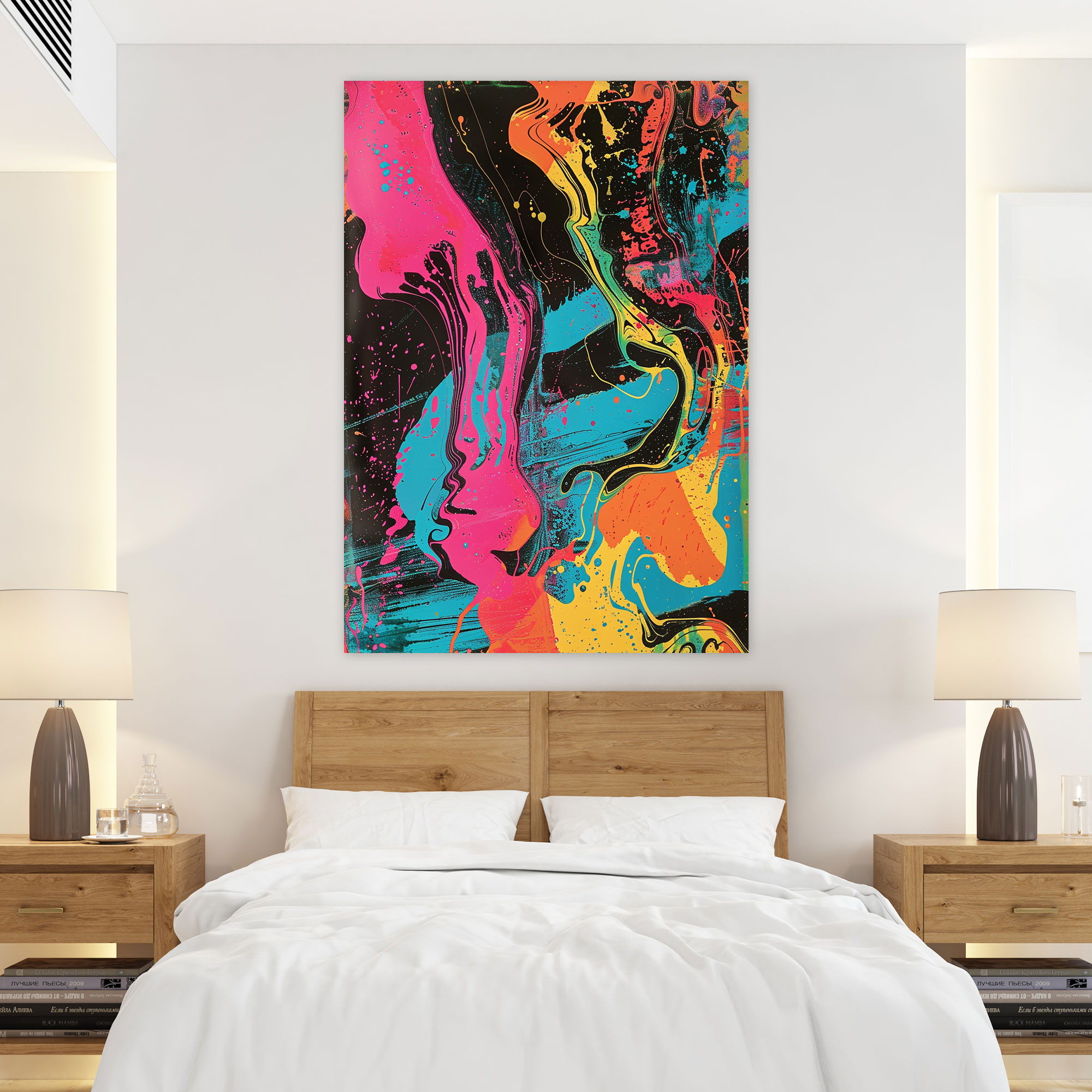 Psychedelic Andy Warhol Canvas Print - Andy Warhol, Canvas Print, Canvas, Wall Decoration