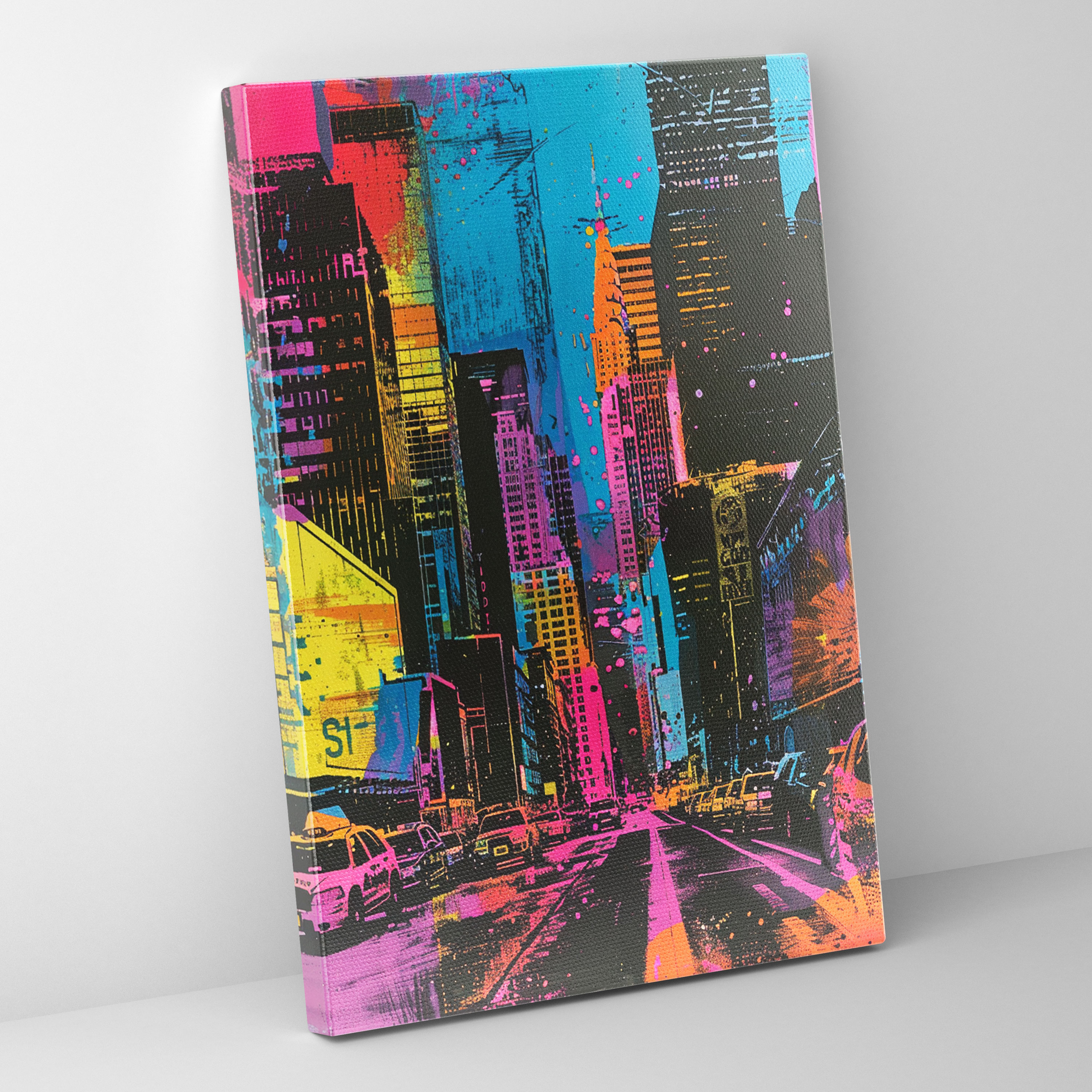 Cityscape Andy Warhol Canvas Print - Andy Warhol, Wall Decoration, Andy Warhol, Canvas Wall Art