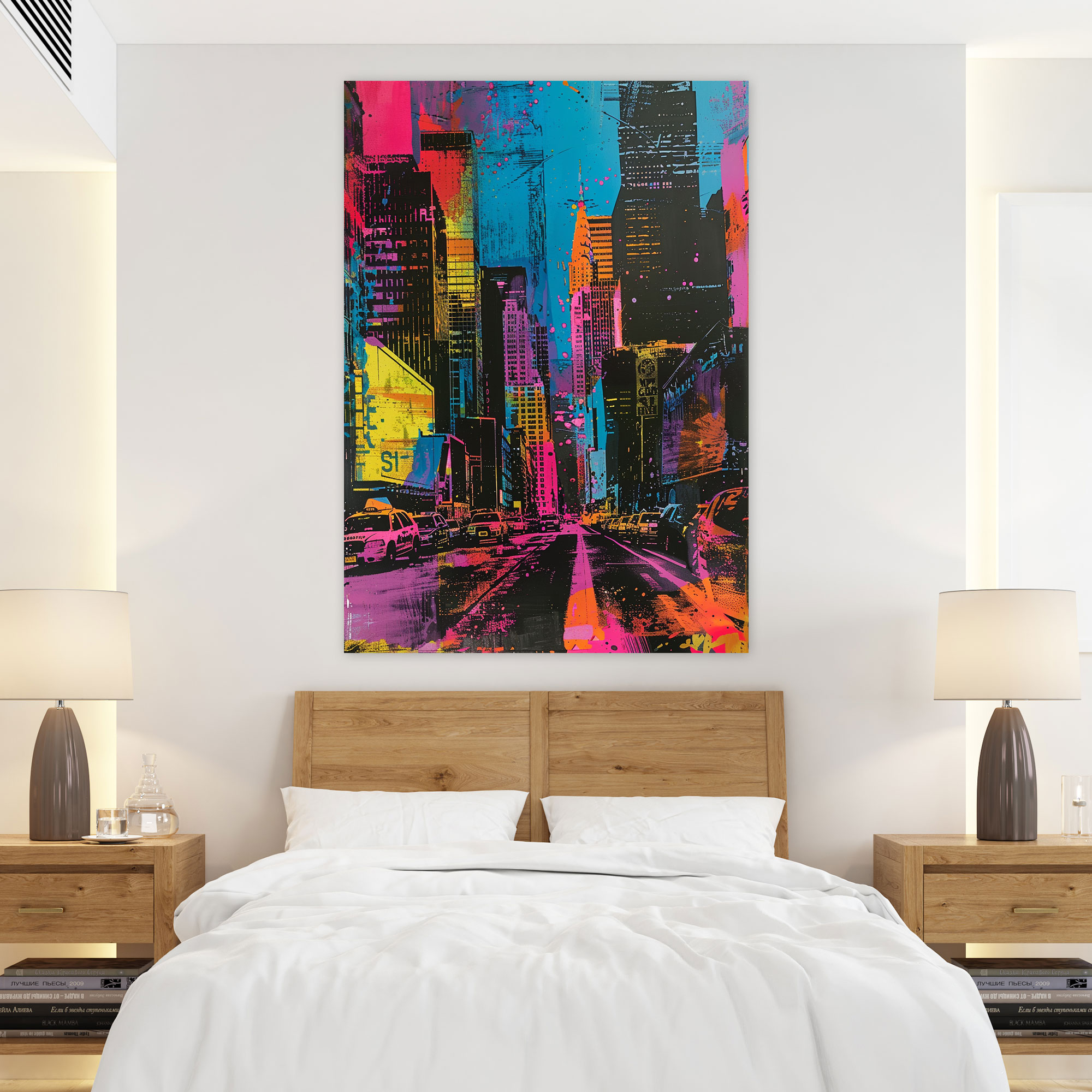 Cityscape Andy Warhol Canvas Print - Andy Warhol, Wall Decoration, Andy Warhol, Canvas Wall Art