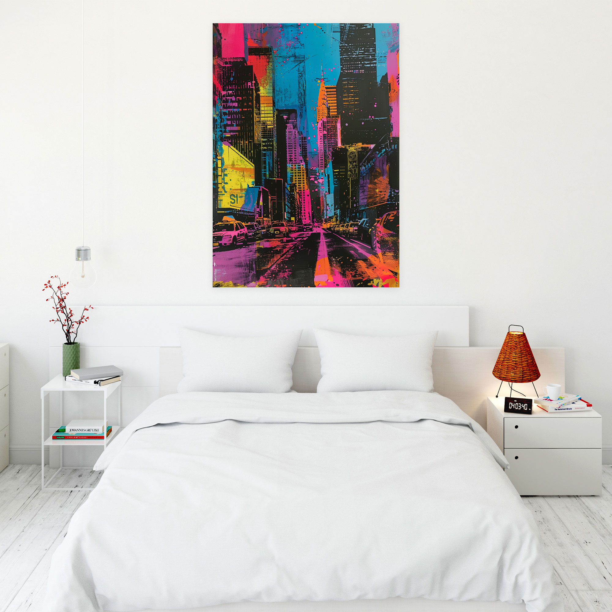 Cityscape Andy Warhol Canvas Print - Andy Warhol, Wall Decoration, Andy Warhol, Canvas Wall Art