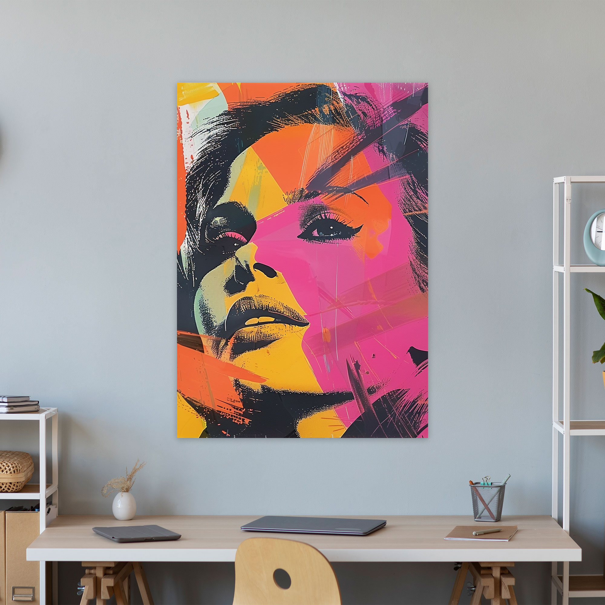 Andy Warhol Abstract Art Canvas Print - Andy Warhol, Modern, Abstract Art, Wall Decoration