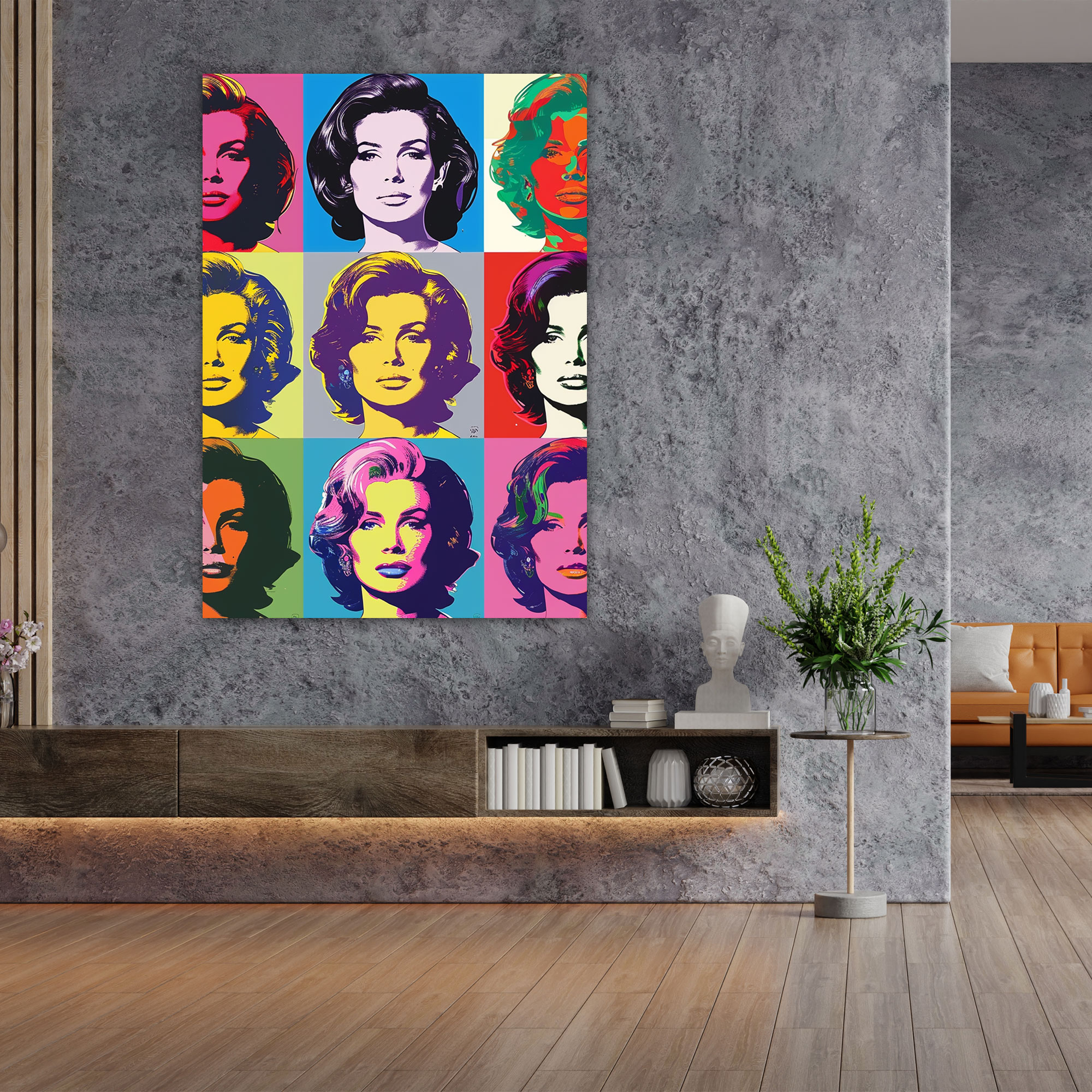 Andy Warhol Celebrity Portraits Canvas Print - Andy Warhol, Andy Warhol, Canvas Print, Home Decoration