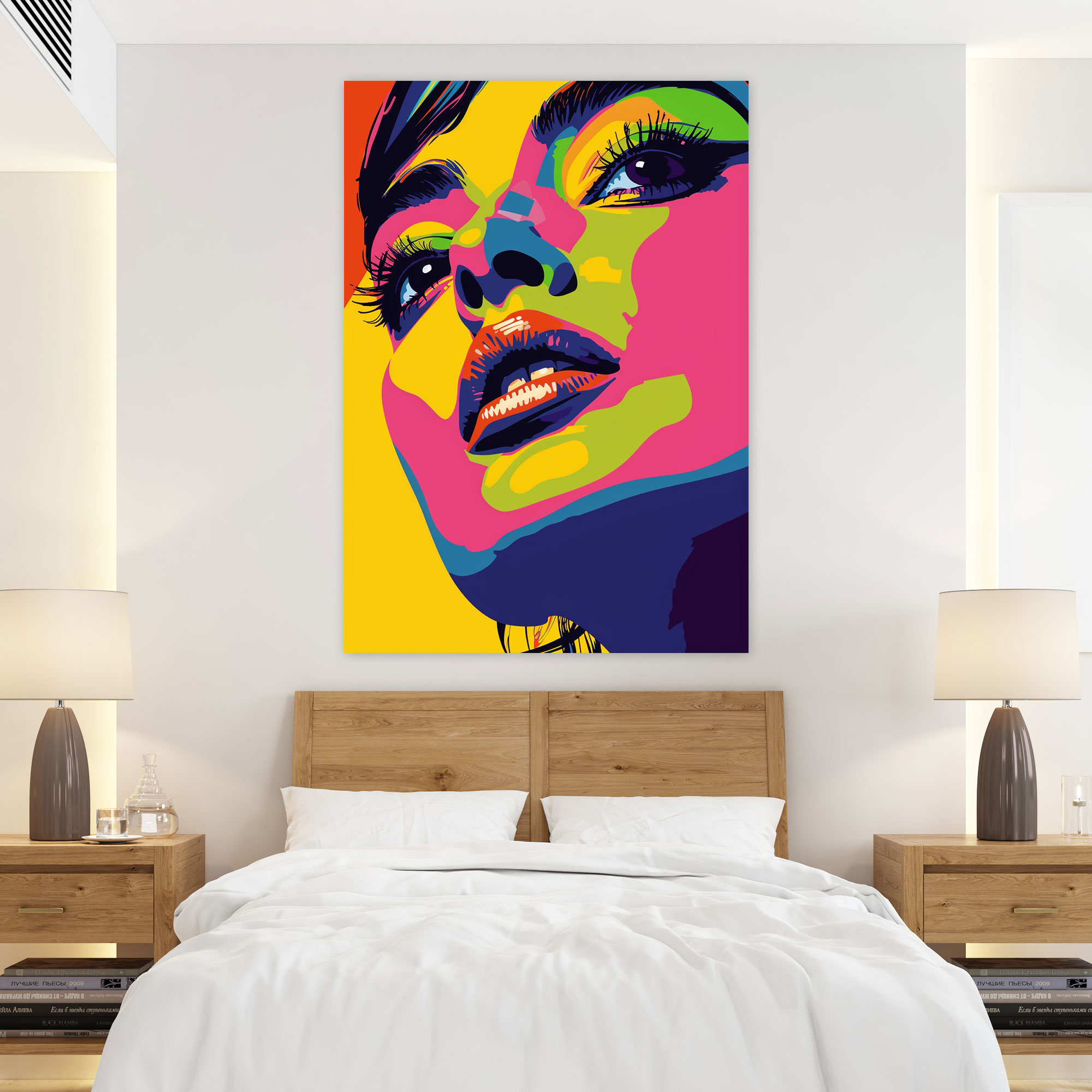 Unique Portraits Wall Art - Pop Art Colors Canvas Print In Andy Warhol Style - Andy Warhol, Canvas Wall Art, Canvas Print, Wall Art
