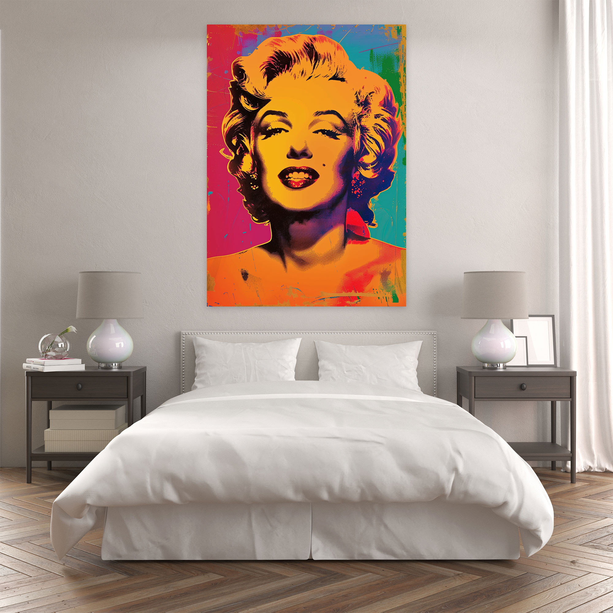 Andy Warhol Marilyn Monroe Kanvas Tablo - Duvar Dekorasyonu ve Sanat