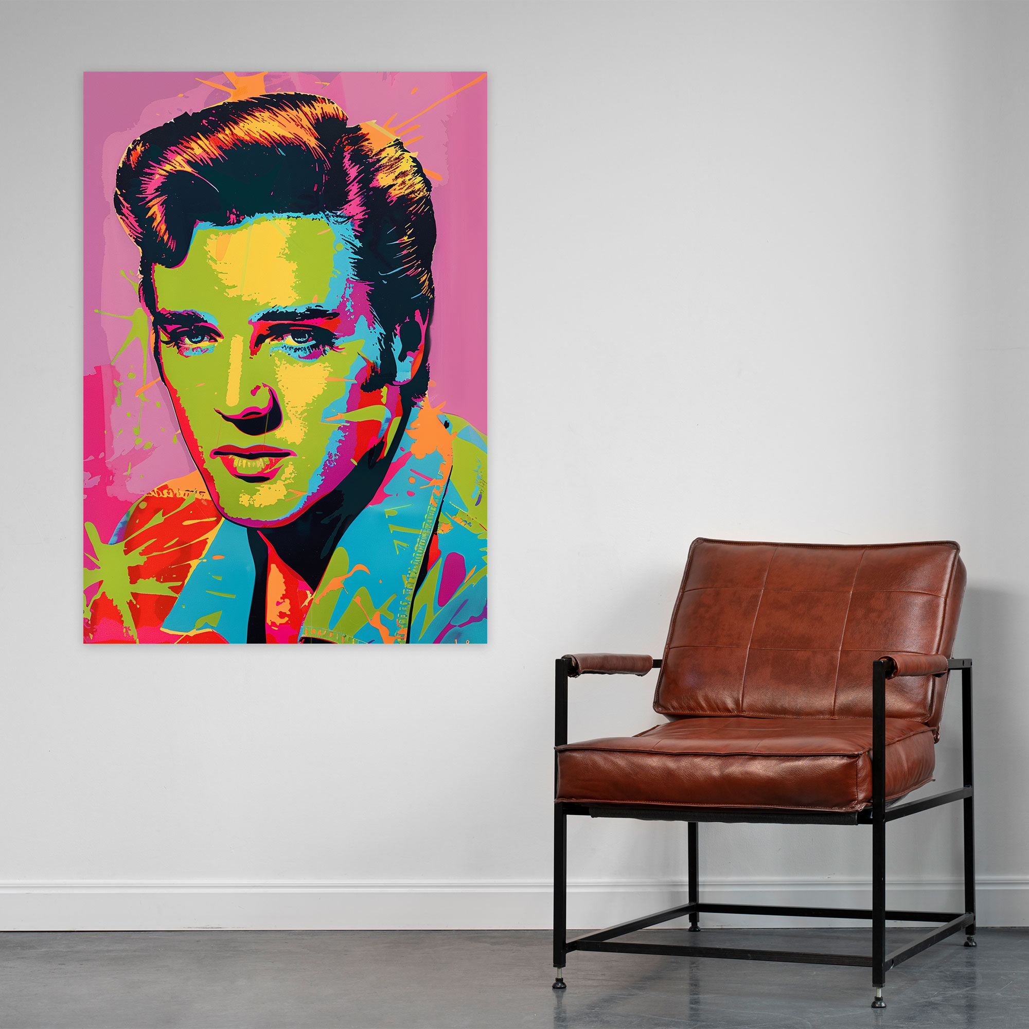 Andy Warhol Canvas Print Elvis Presley Portrait - Andy Warhol, Andy Warhol, Canvas Wall Art, Wall Decoration