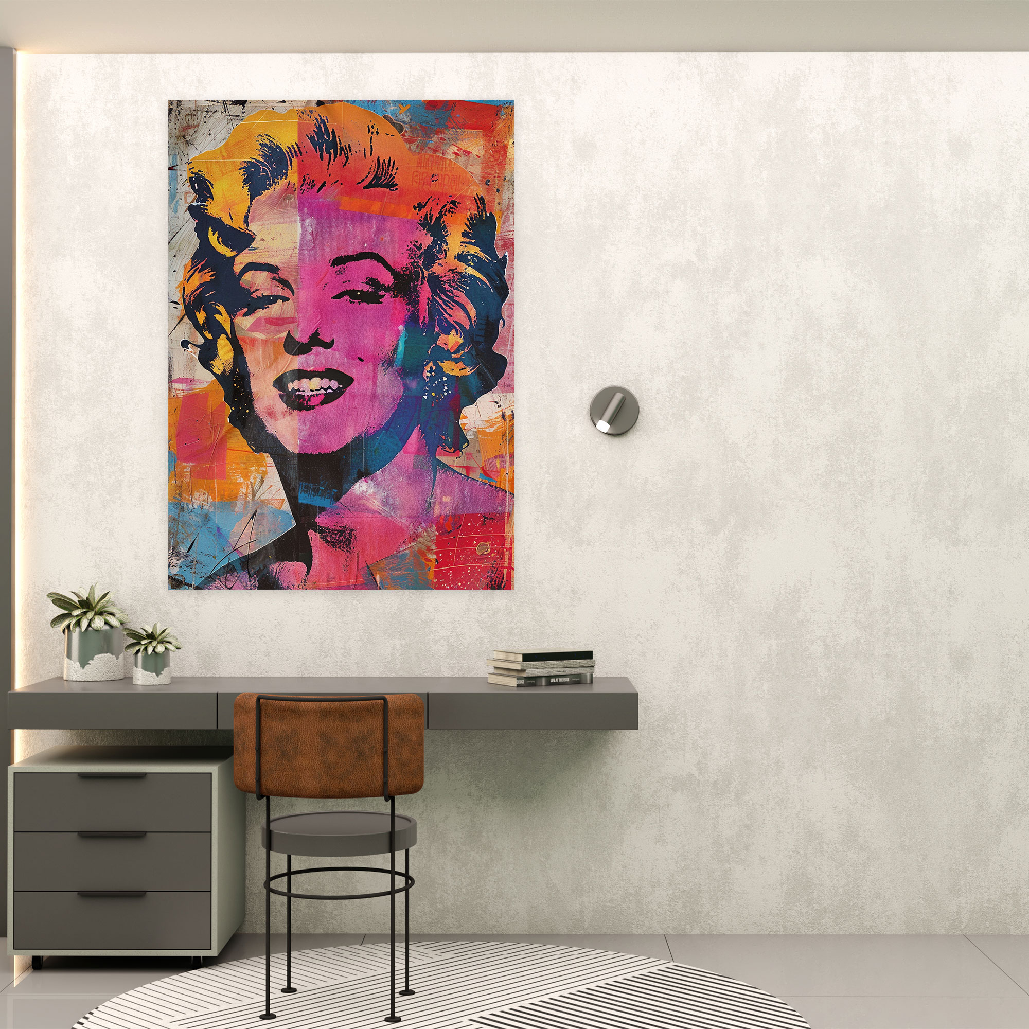 Andy Warhol Ünlü Kolaj Kanvas Tablo - Duvar Dekorasyonu