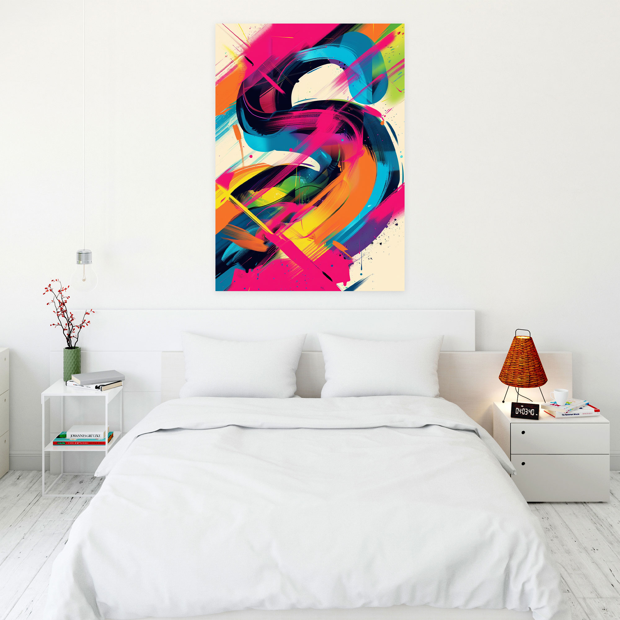 Andy Warhol Canvas Print Typography Design - Andy Warhol, Canvas Print, Wall Decoration, Canvas Wall Art
