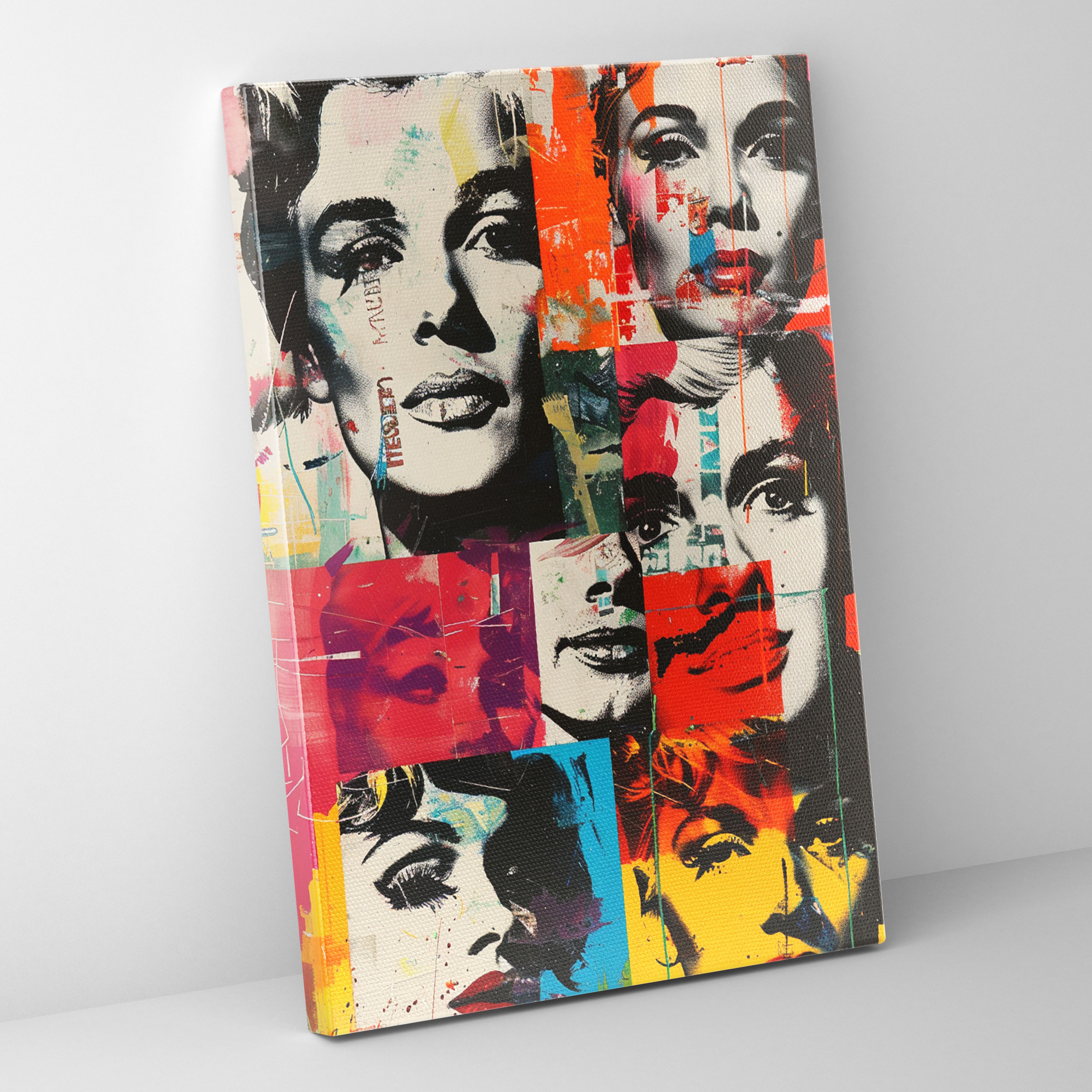 Andy Warhol Faces Wall Art - Andy Warhol, Wall Art, Canvas, Andy Warhol