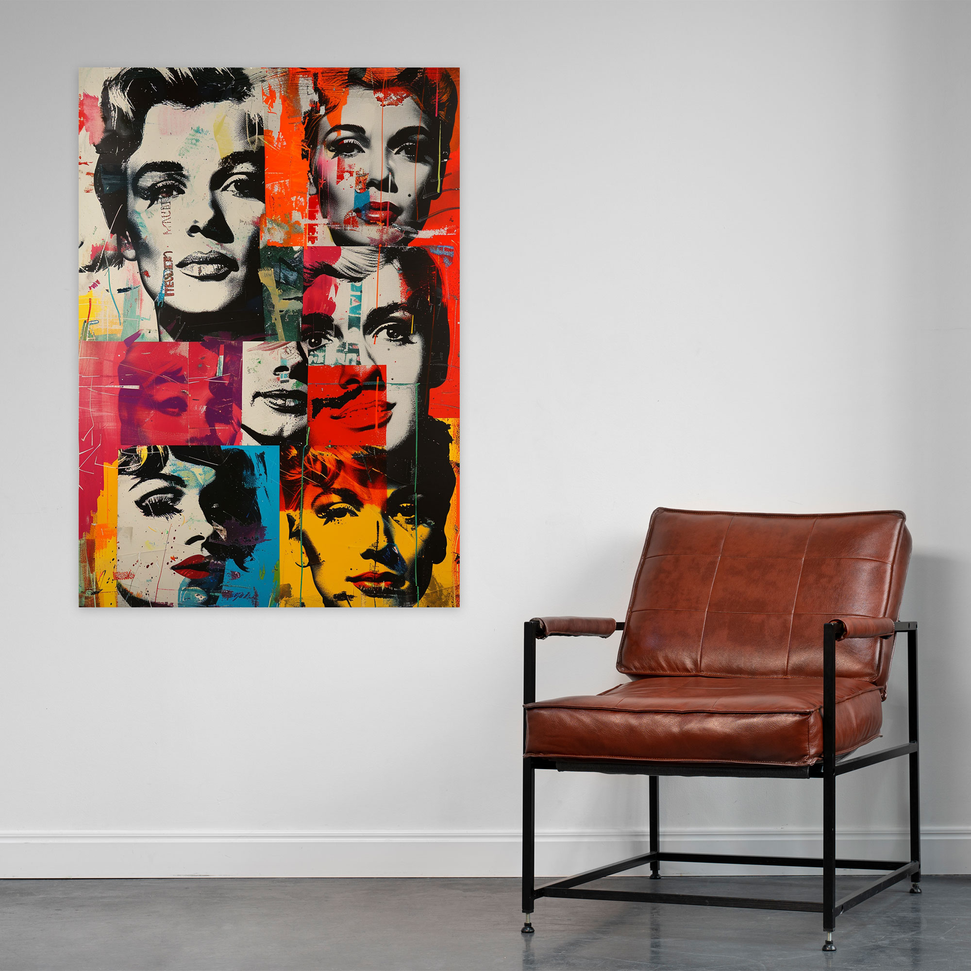 Andy Warhol Faces Wall Art - Andy Warhol, Wall Art, Canvas, Andy Warhol