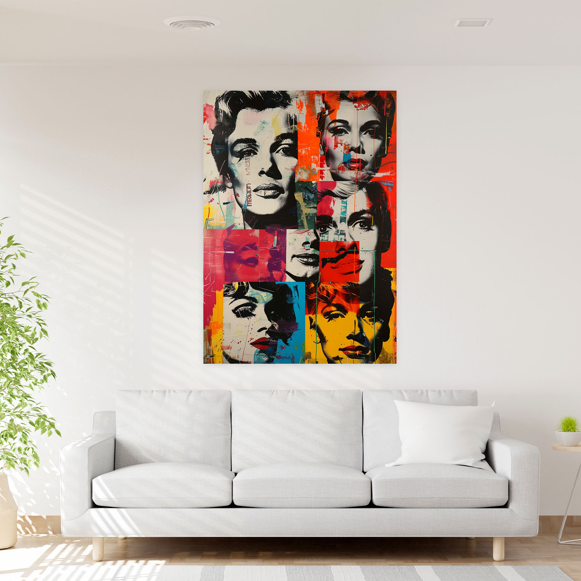 Andy Warhol Faces Wall Art - Andy Warhol, Wall Art, Canvas, Andy Warhol