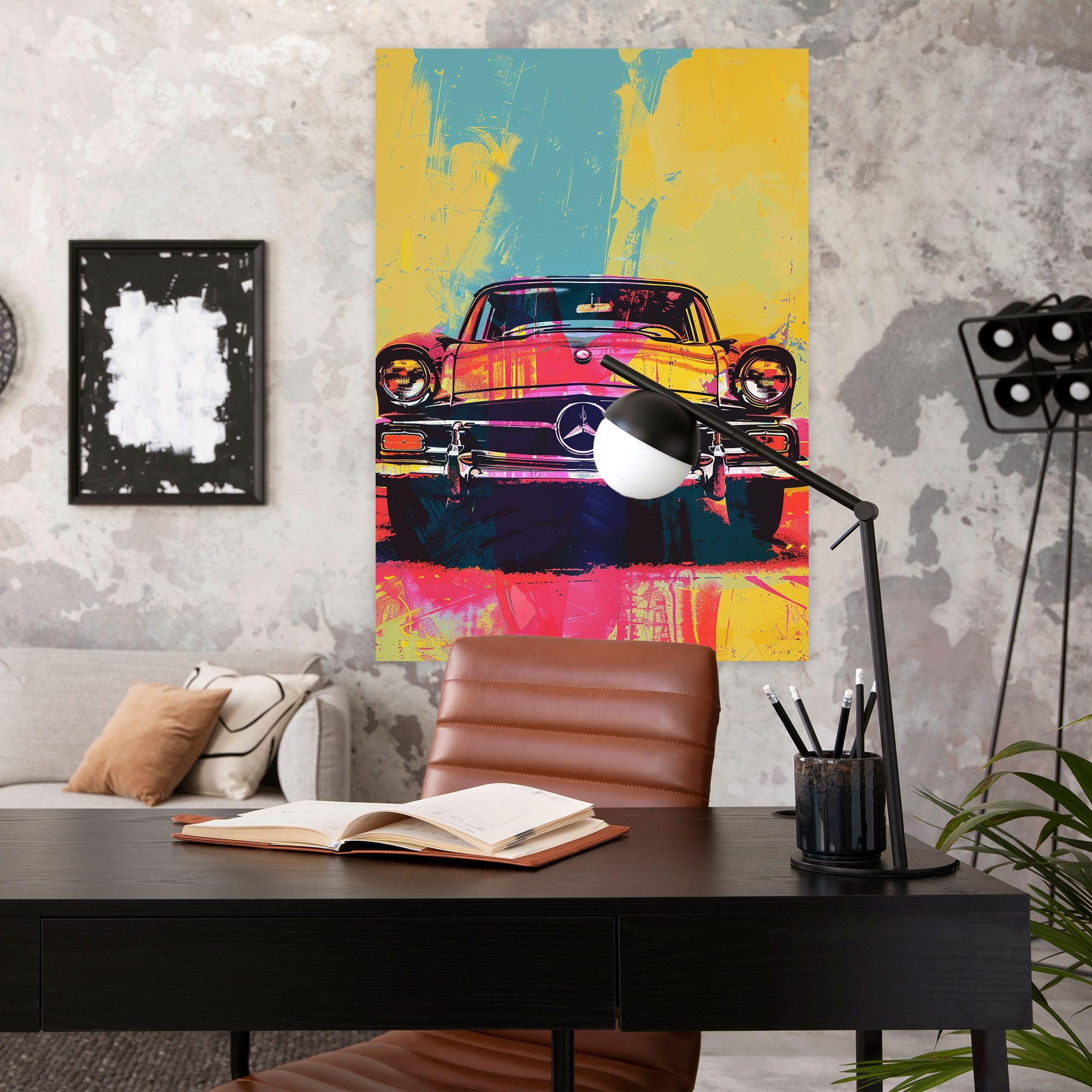 Andy Warhol Retro Car Wall Decoration - Andy Warhol, Wall Decoration, Canvas, Home Decoration