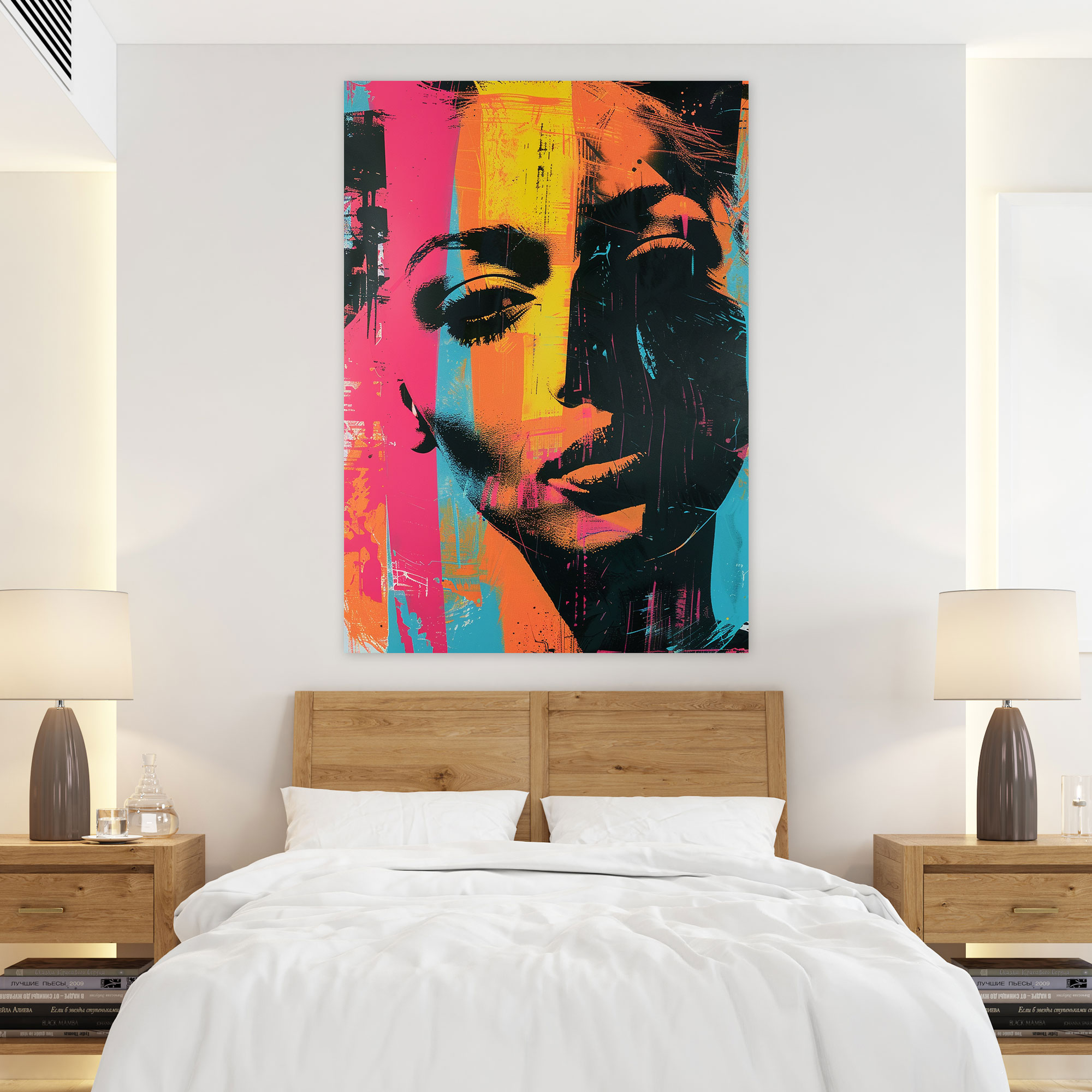 Andy Warhol Soyut Duvar Sanatı - Kanvas Tablo