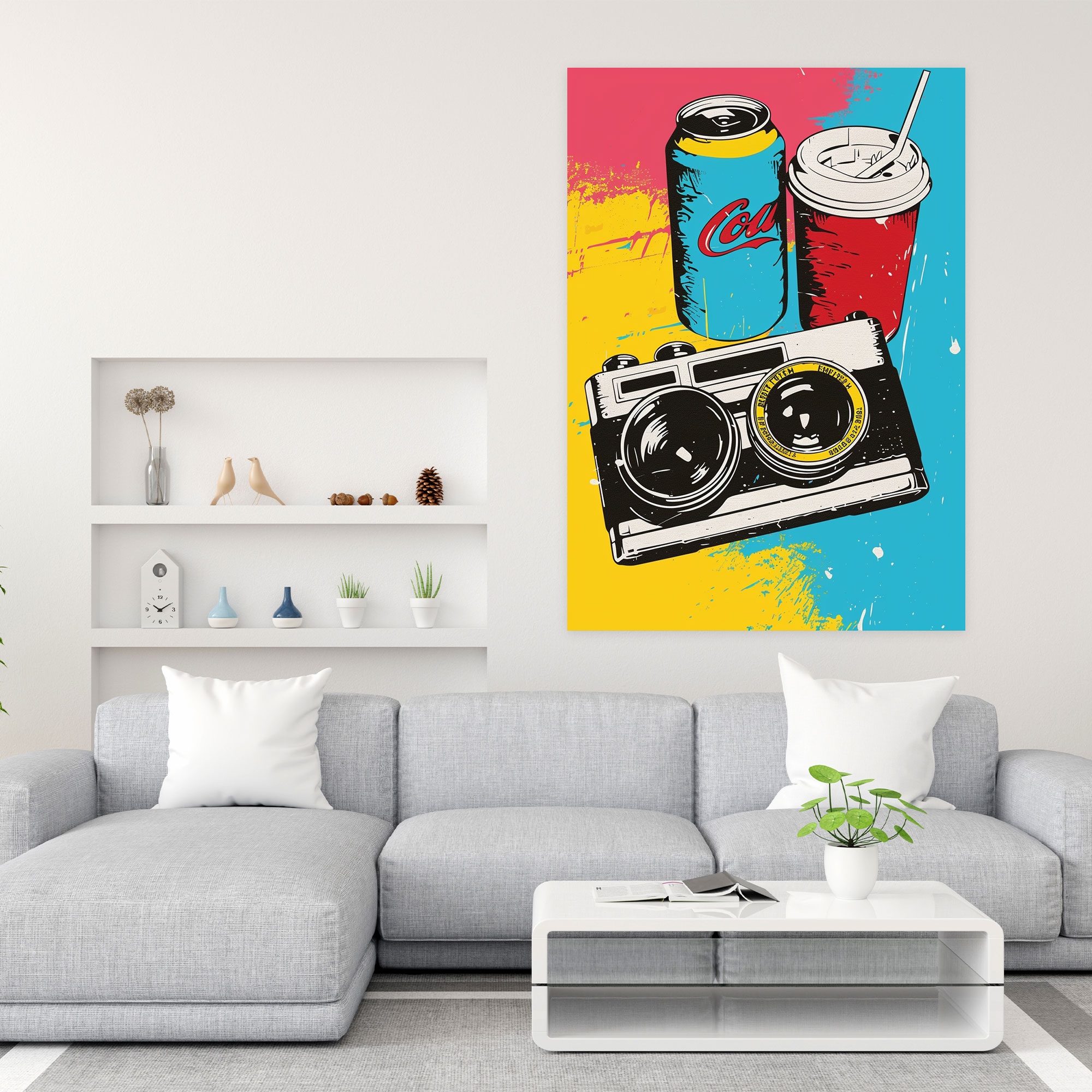Andy Warhol Pop Art Canvas Print - Andy Warhol, Wall Art, Pop Art, Canvas Print