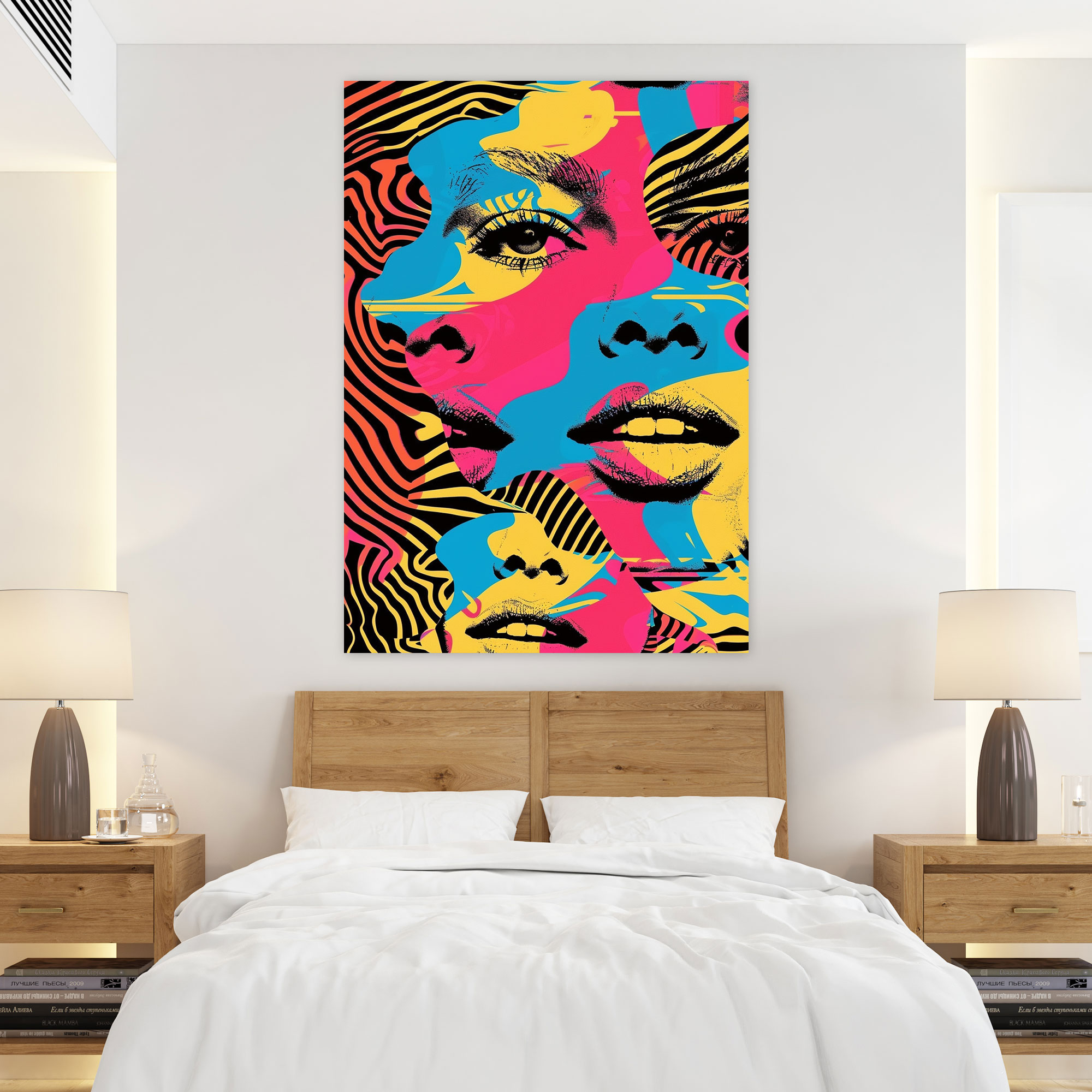 Andy Warhol Graphic Canvas Print - Andy Warhol, Graphic Design, Canvas, Home Decoration