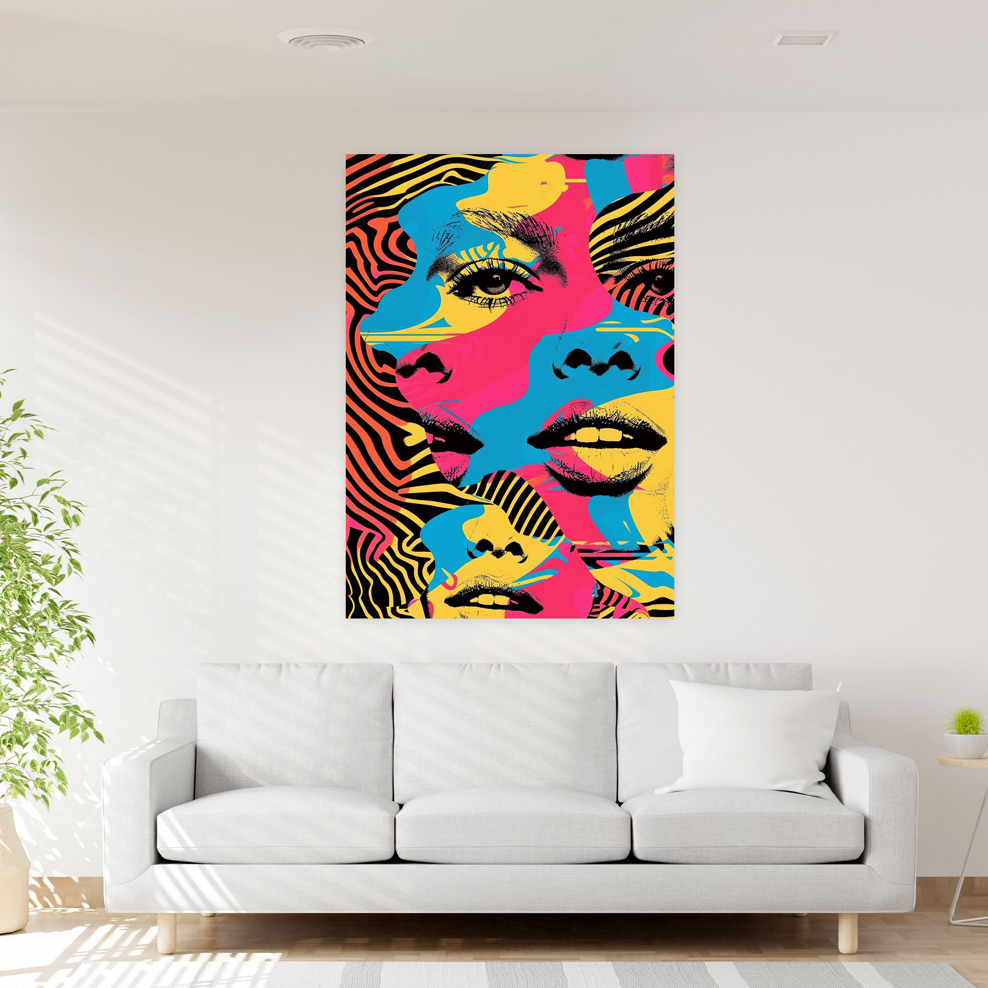 Andy Warhol Graphic Canvas Print - Andy Warhol, Graphic Design, Canvas, Home Decoration