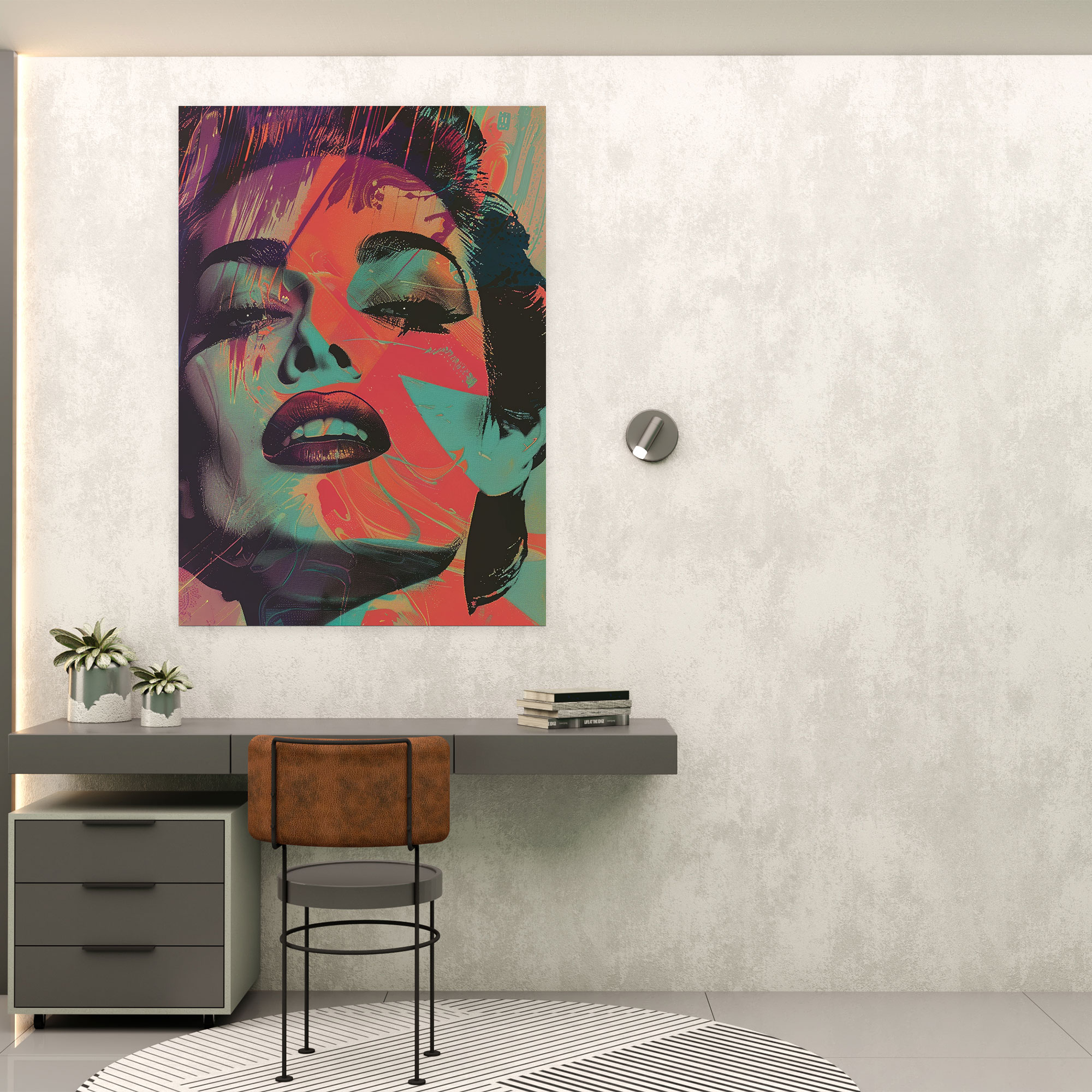 Modern Retro Andy Warhol Kanvas Tablo - Ev Dekorasyonu