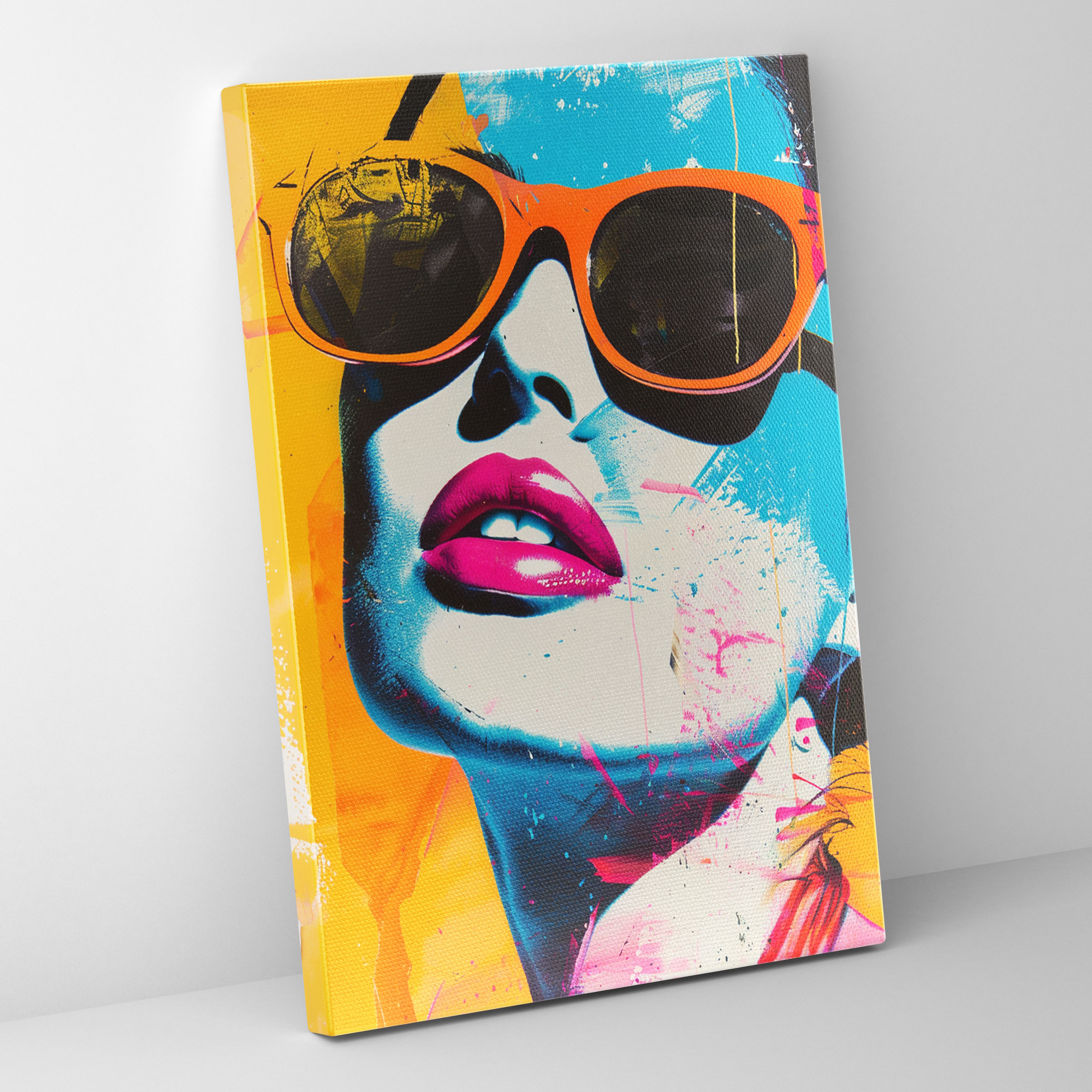 Eğlenceli Andy Warhol Kanvas Tablo - Andy Warhol Duvar Süsleme Duvar Sanatı