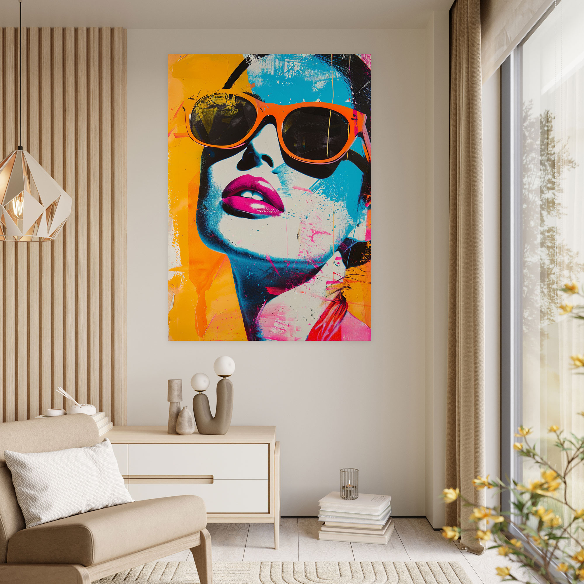 Eğlenceli Andy Warhol Kanvas Tablo - Andy Warhol Duvar Süsleme Duvar Sanatı
