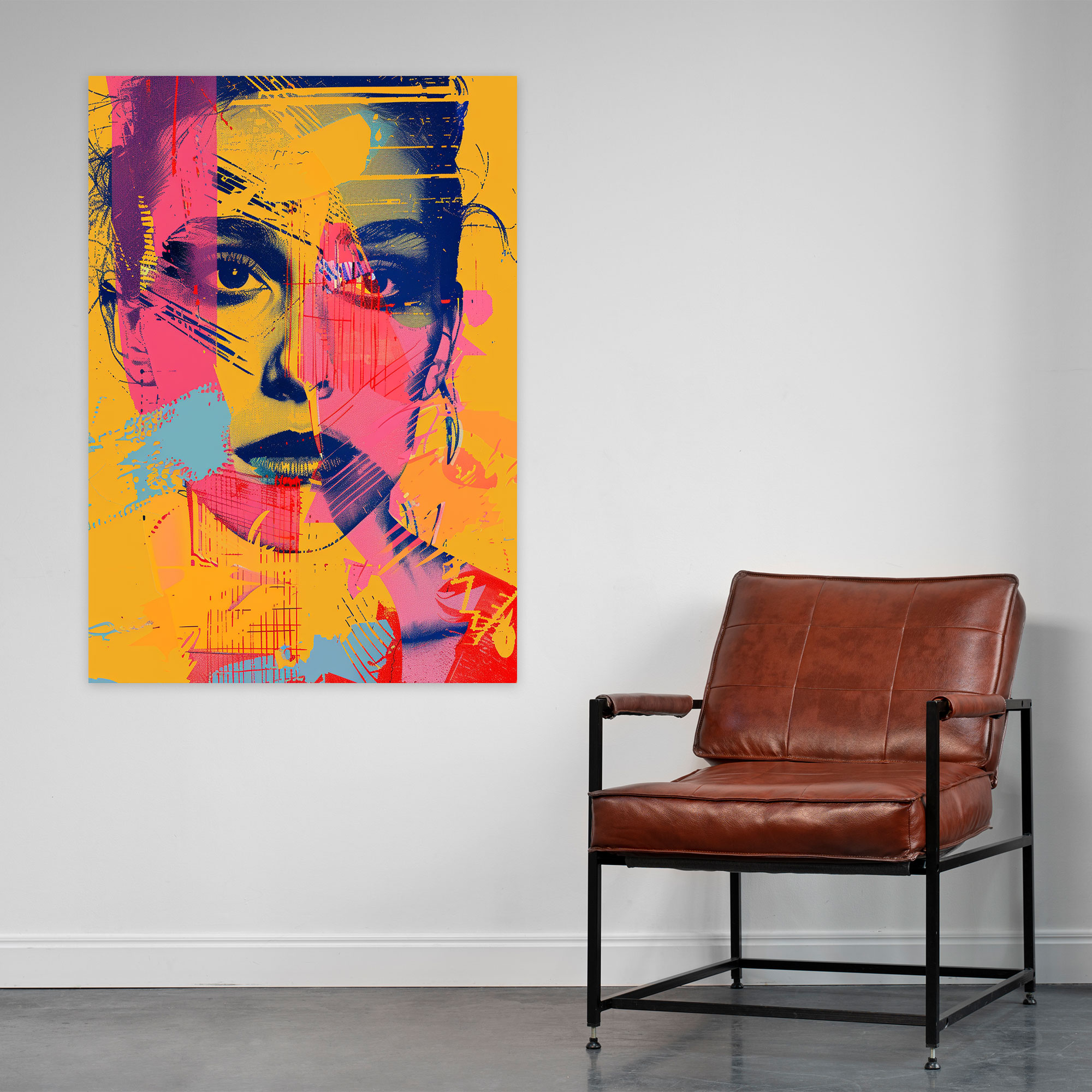 Andy Warhol Tipografi Duvar Sanatı - Kanvas Tablo Grafik Tasarım