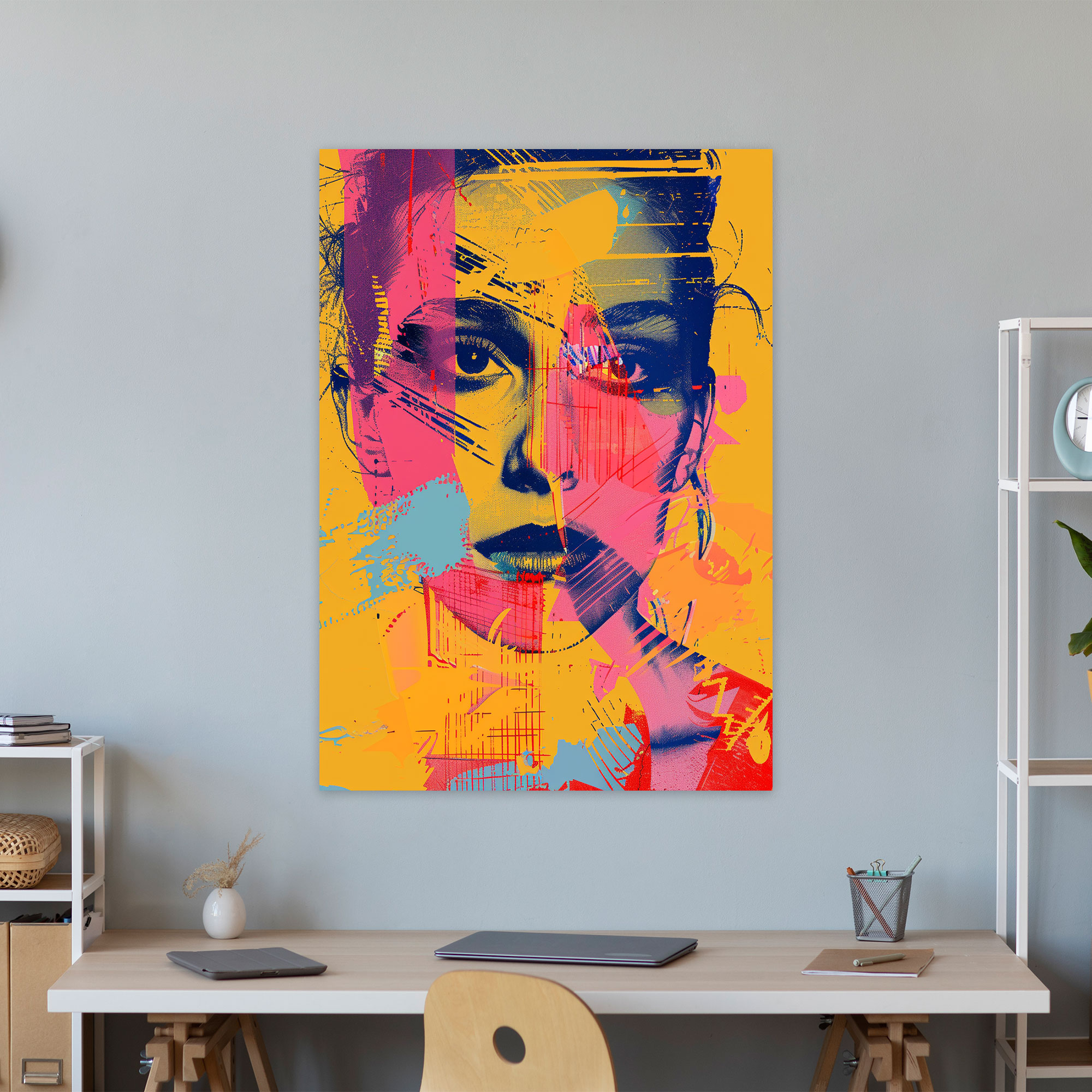 Andy Warhol Tipografi Duvar Sanatı - Kanvas Tablo Grafik Tasarım
