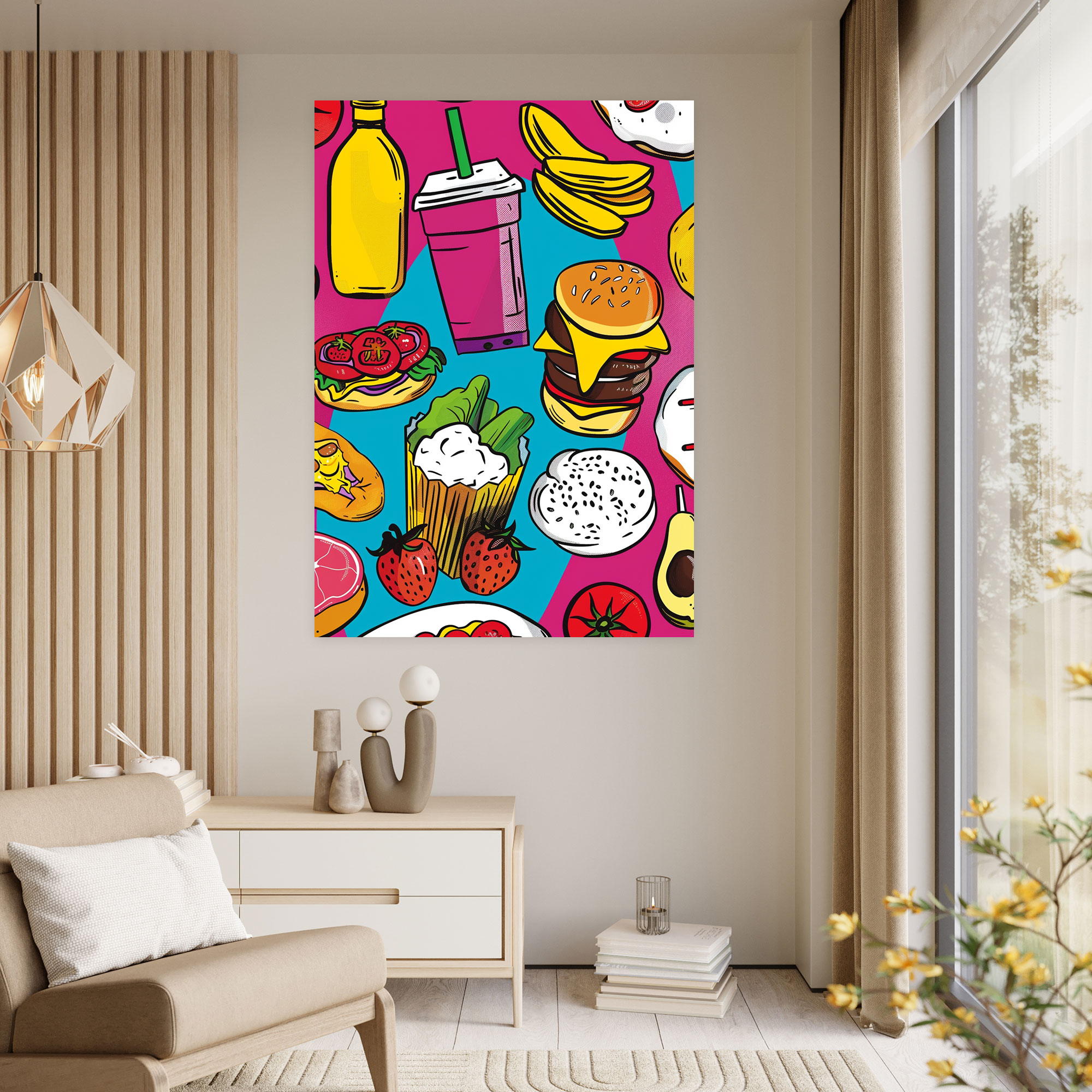 Foodie Andy Warhol Canvas Print - Andy Warhol, Food Items, Canvas Wall Art, Canvas