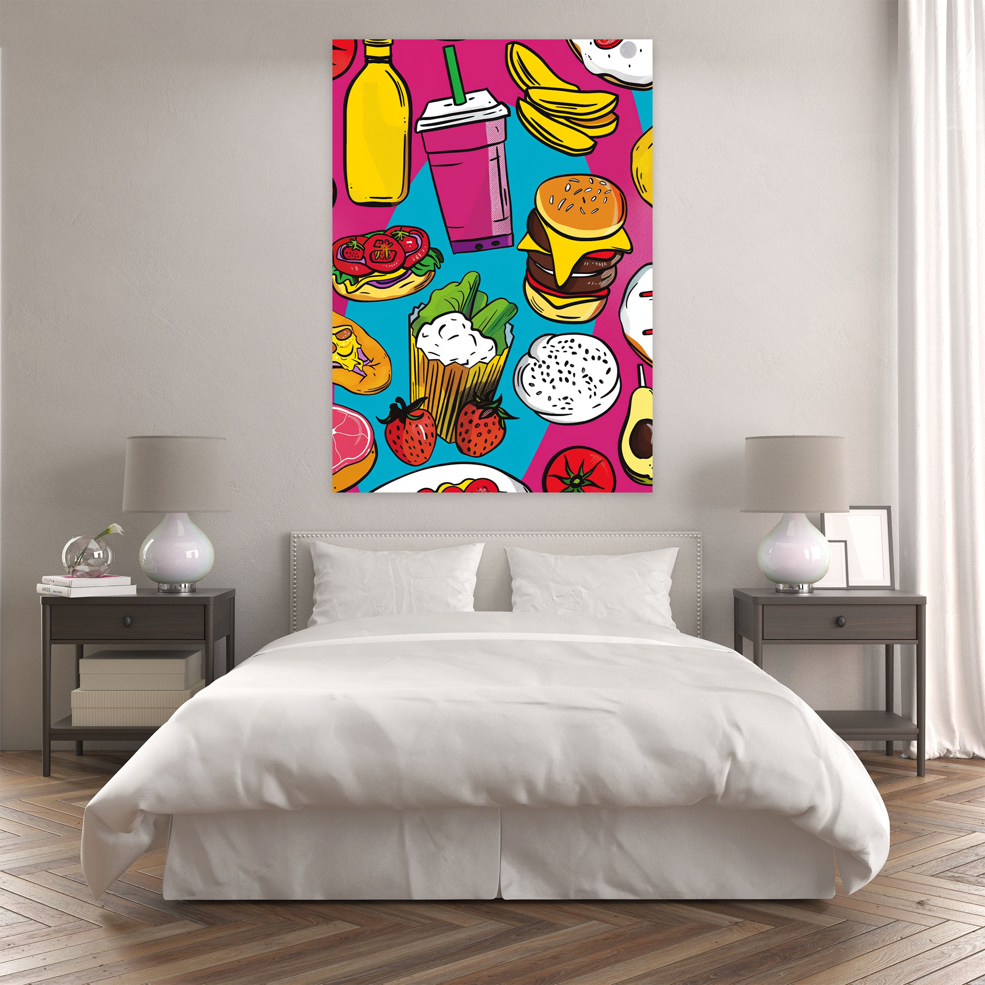 Foodie Andy Warhol Canvas Print - Andy Warhol, Food Items, Canvas Wall Art, Canvas