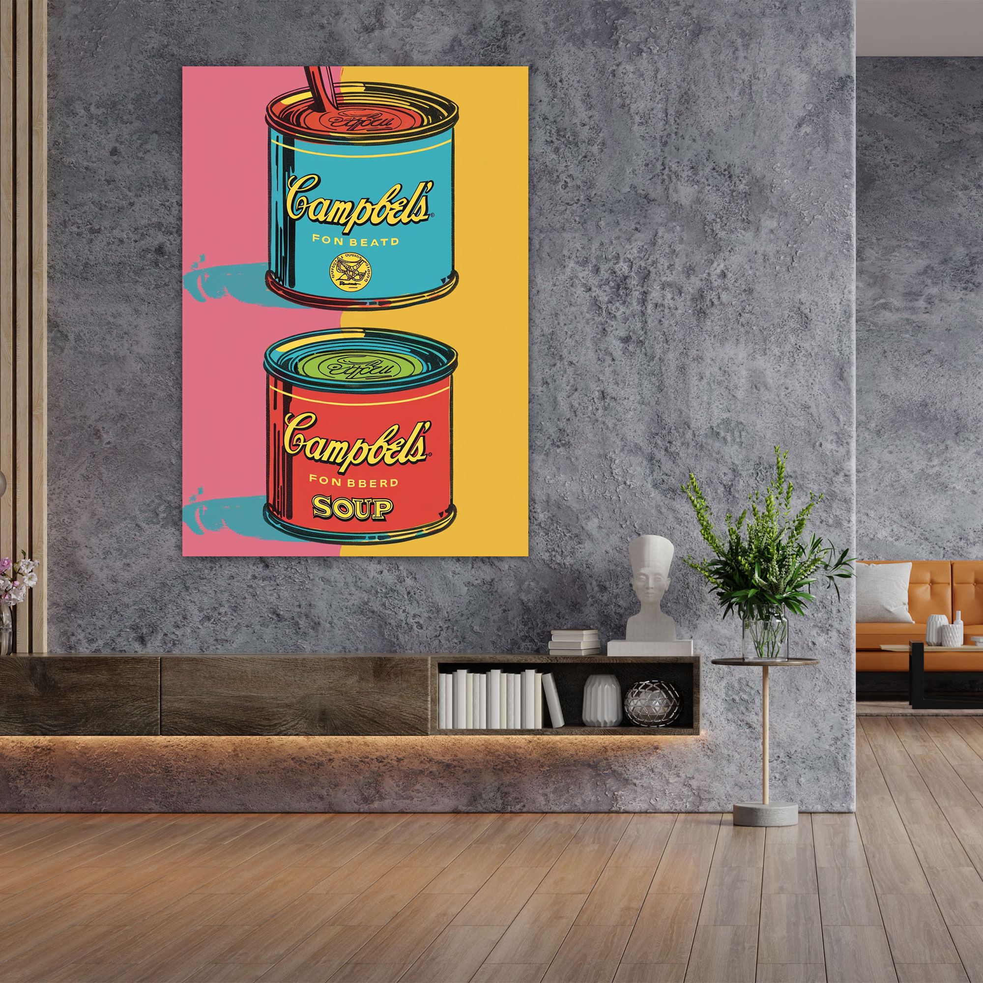 Andy Warhol Campbell's Soup Cans Kanvas Tablo - Duvar Dekorasyonu