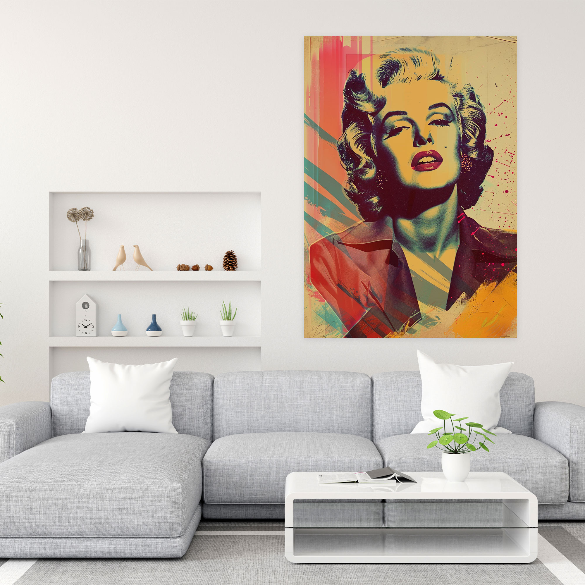 Andy Warhol Retro Music Posters Canvas Print - Andy Warhol, Andy Warhol, Wall Art, Home Decoration