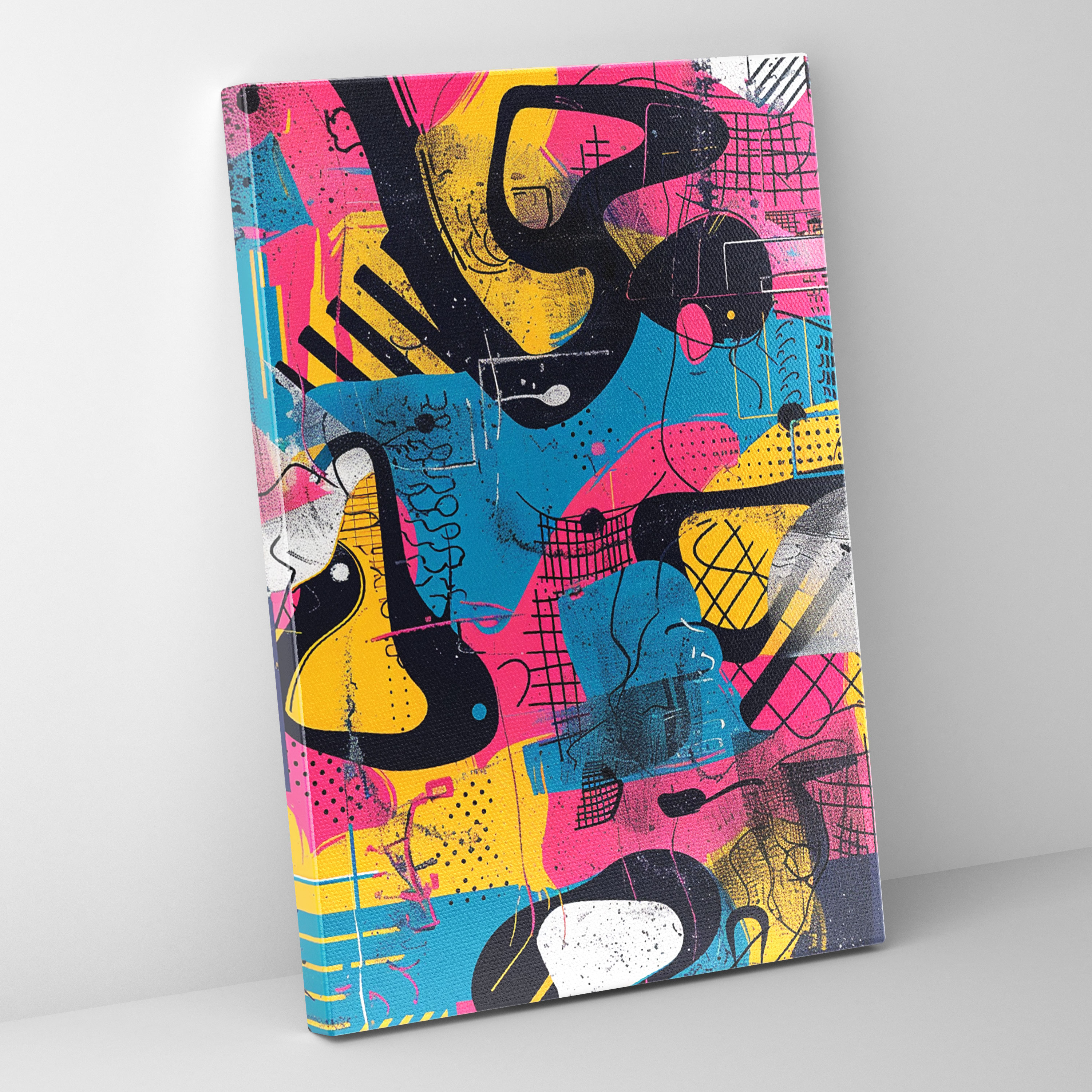 Abstract Andy Warhol Canvas Print - Andy Warhol, Andy Warhol, Canvas Print, Home Decoration