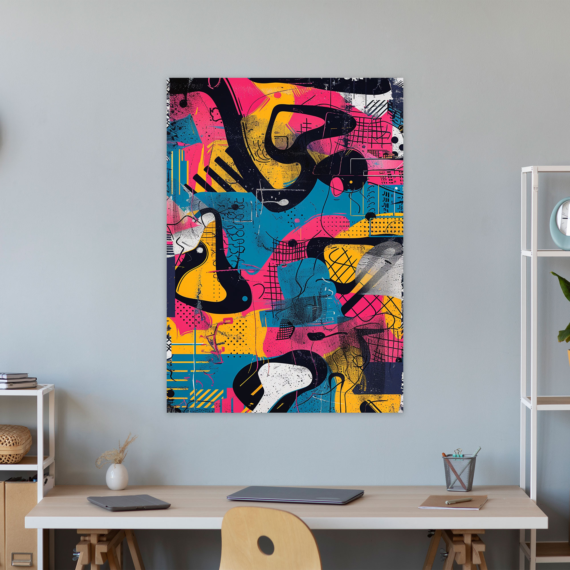 Abstract Andy Warhol Canvas Print - Andy Warhol, Andy Warhol, Canvas Print, Home Decoration