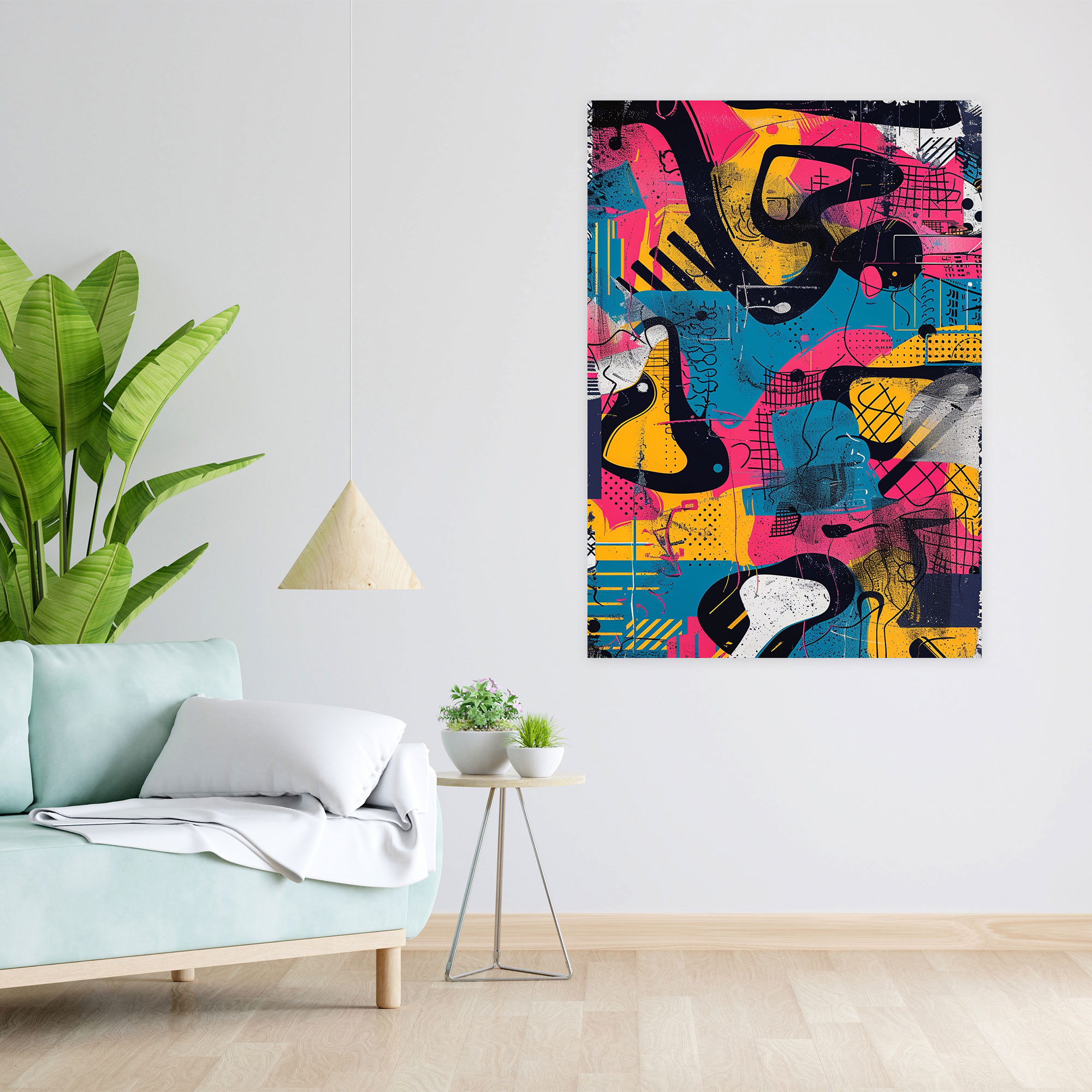 Abstract Andy Warhol Canvas Print - Andy Warhol, Andy Warhol, Canvas Print, Home Decoration