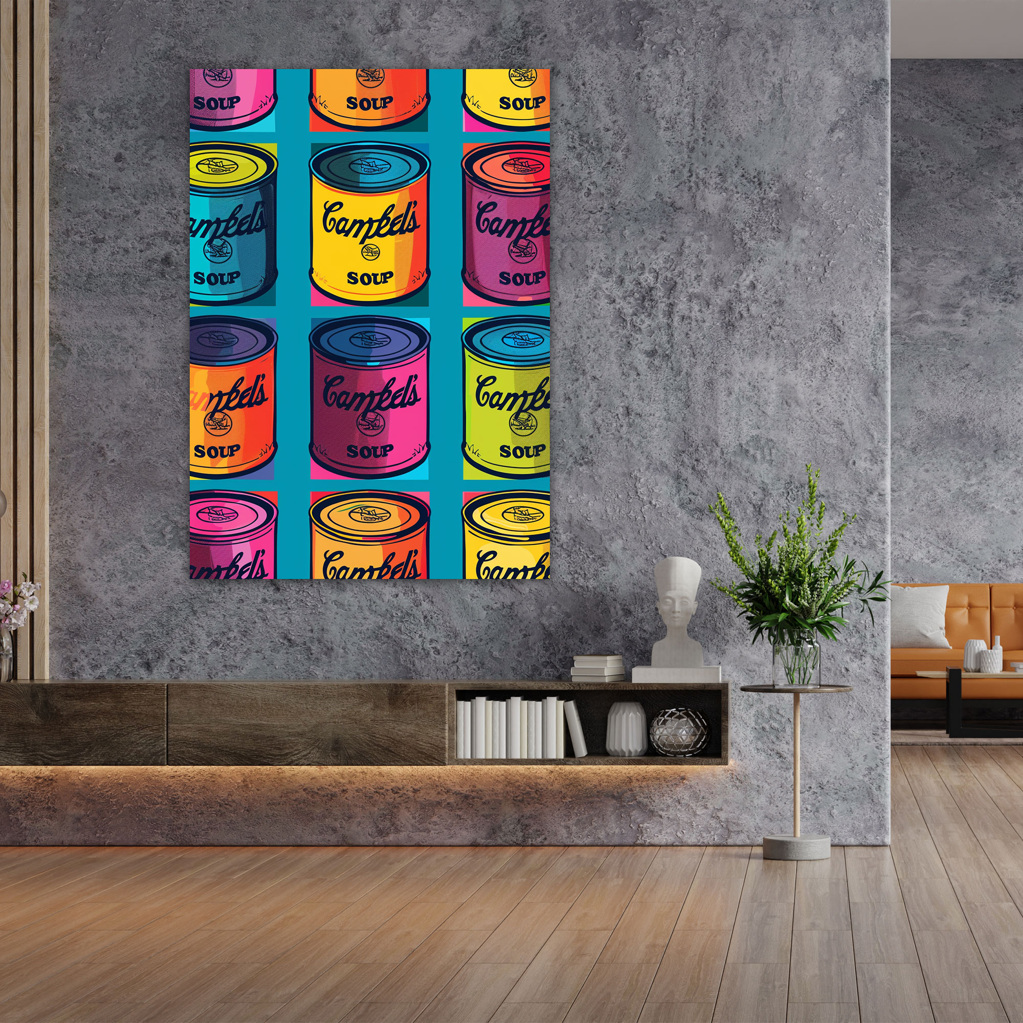 Andy Warhol Campbell's Soup Cans Canvas Print - Andy Warhol, Home Decoration, Andy Warhol, Wall Art