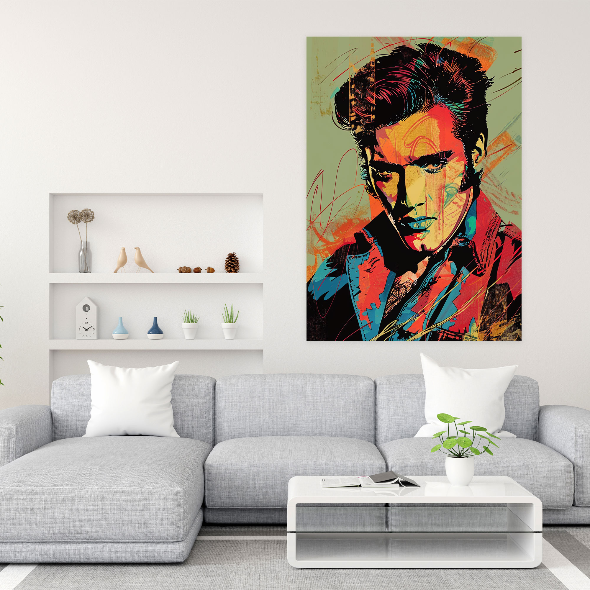 Andy Warhol Elvis Presley Canvas Print - Andy Warhol, Wall Decoration, Andy Warhol, Wall Art