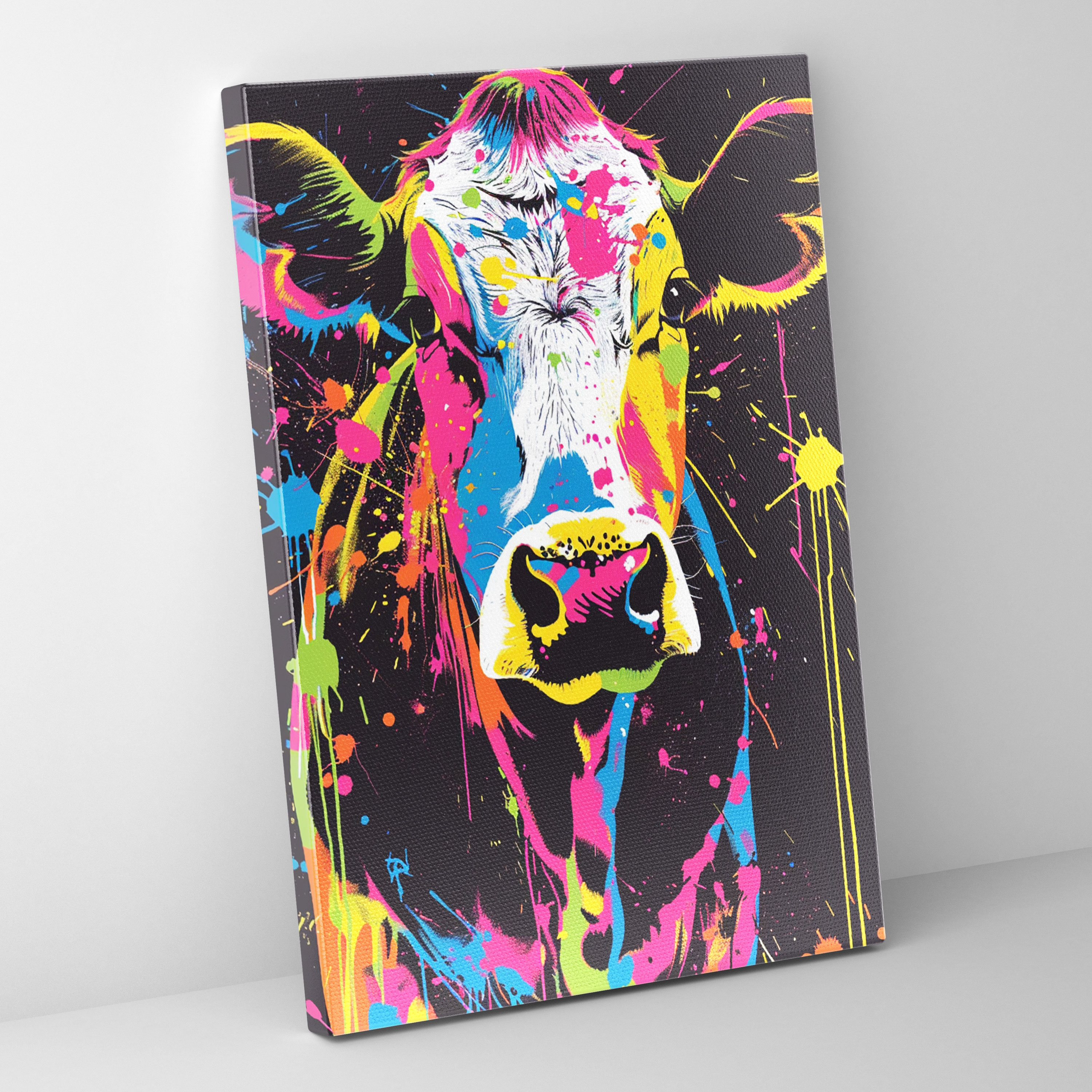 Andy Warhol Warhol Cow Kanvas Tablo - Andy Warhol Kanvas Duvar Sanatı