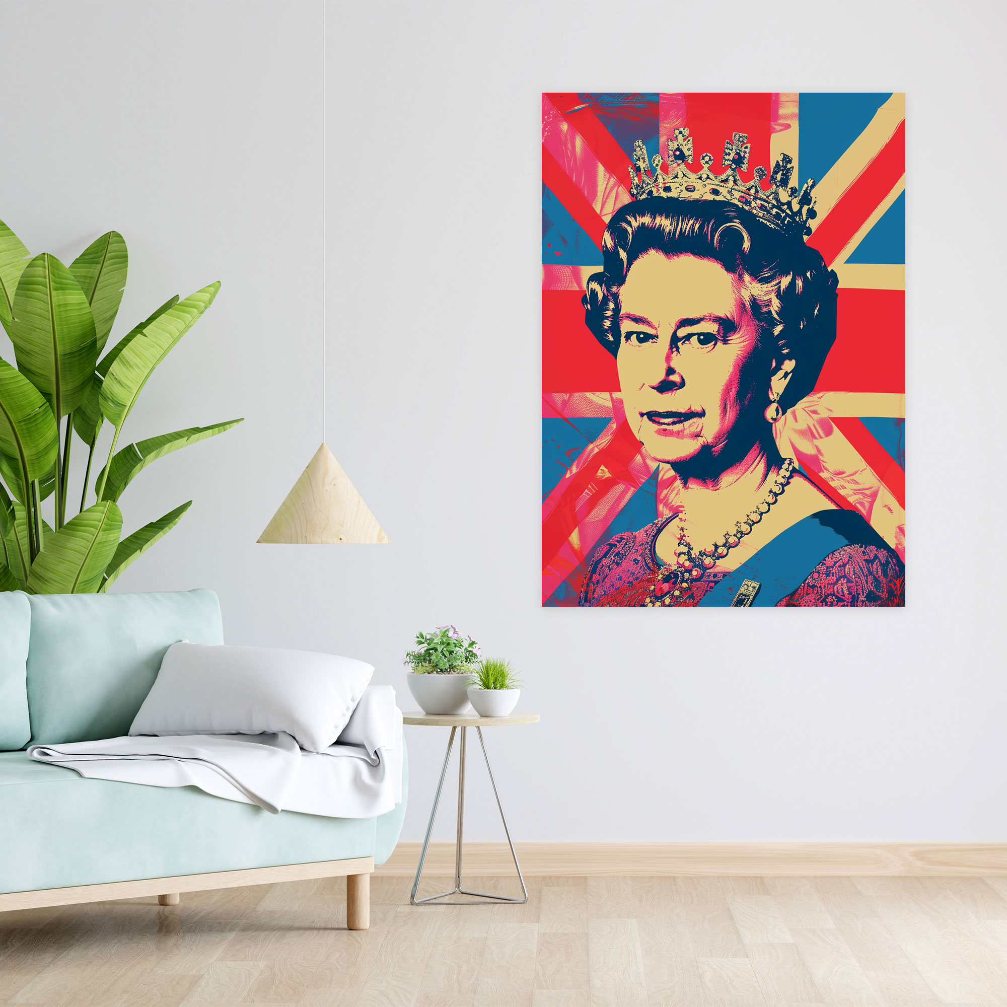 Andy Warhol Queen Elizabeth Ii Canvas Print - Andy Warhol, Wall Decoration, Canvas Wall Art, Home Decoration