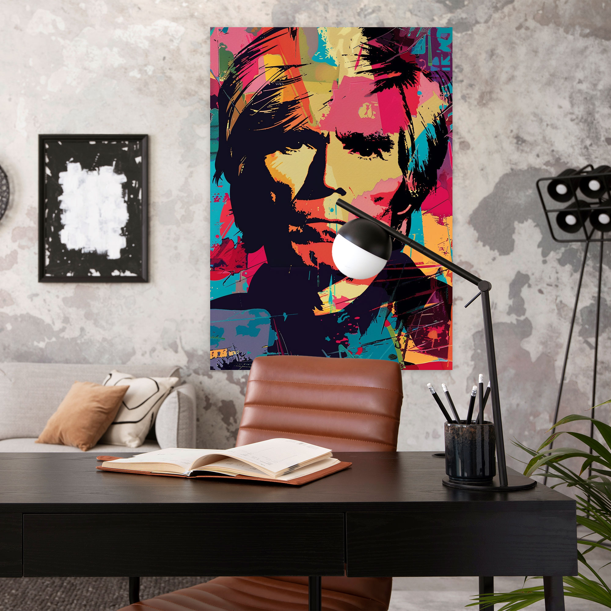 Andy Warhol Kanvas Tablo - Renkli Pop Sanat Bir Ünlünün Portresi - Ev Dekorasyonu Kanvas Tablo