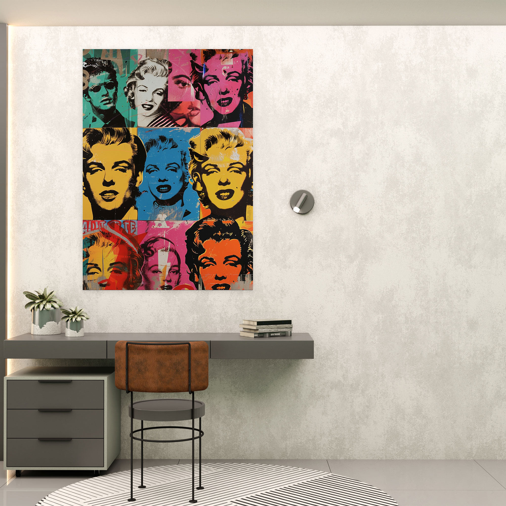 Andy Warhol Wall Decoration - Collage Of Famous Cultural Icons - Andy Warhol, Canvas Wall Art, Andy Warhol, Canvas