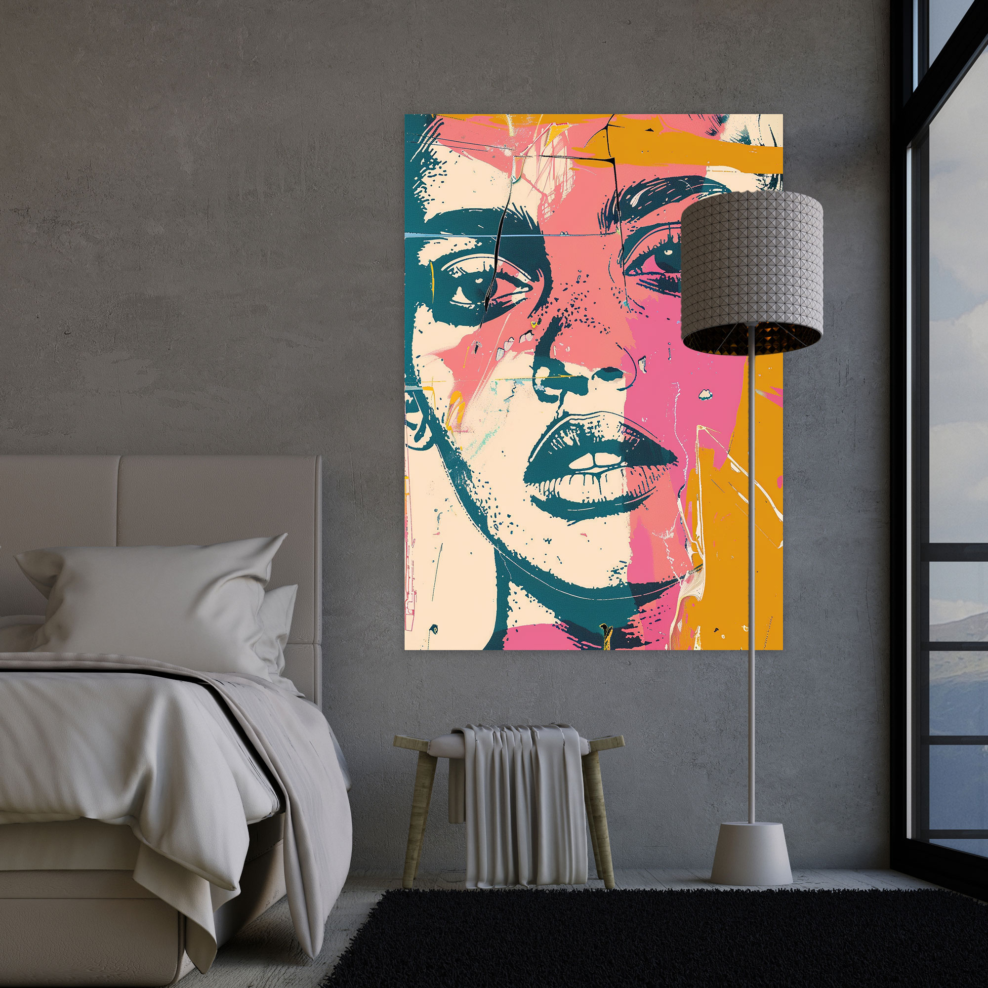 Andy Warhol Wall Art - Abstract Portraits In Pastel Hues - Andy Warhol, Canvas, Andy Warhol, Wall Art