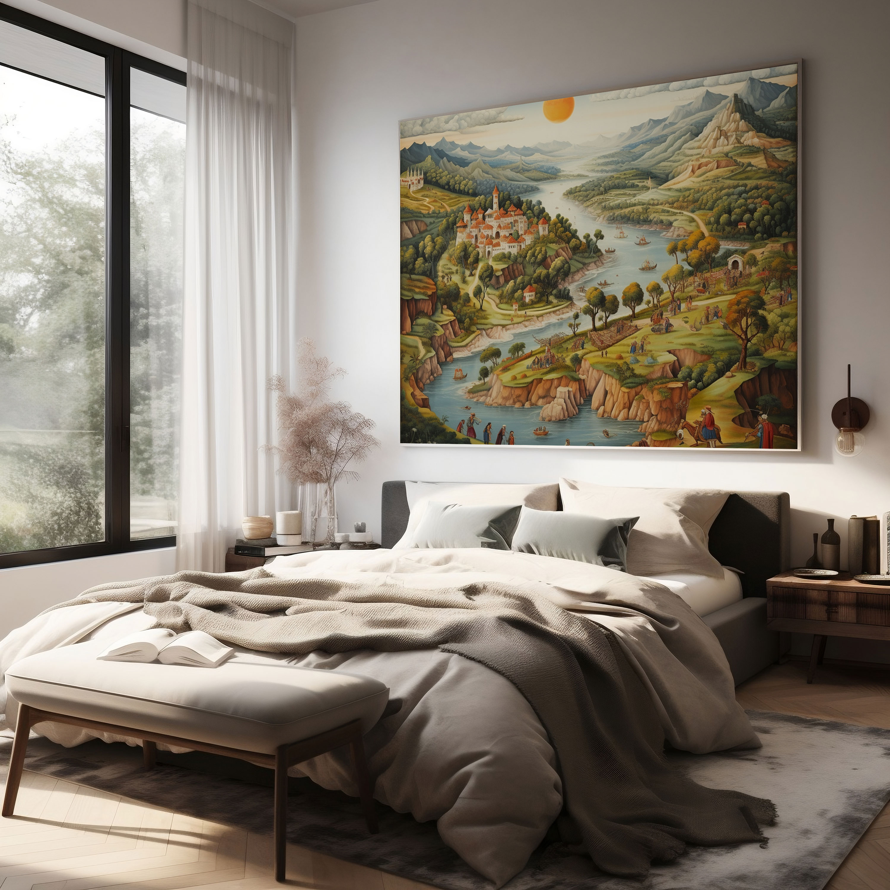 Anatolia Canvas Print - Ottoman Landscape - Anatolia, Cultural Charm, Wall Art, Canvas Wall Art