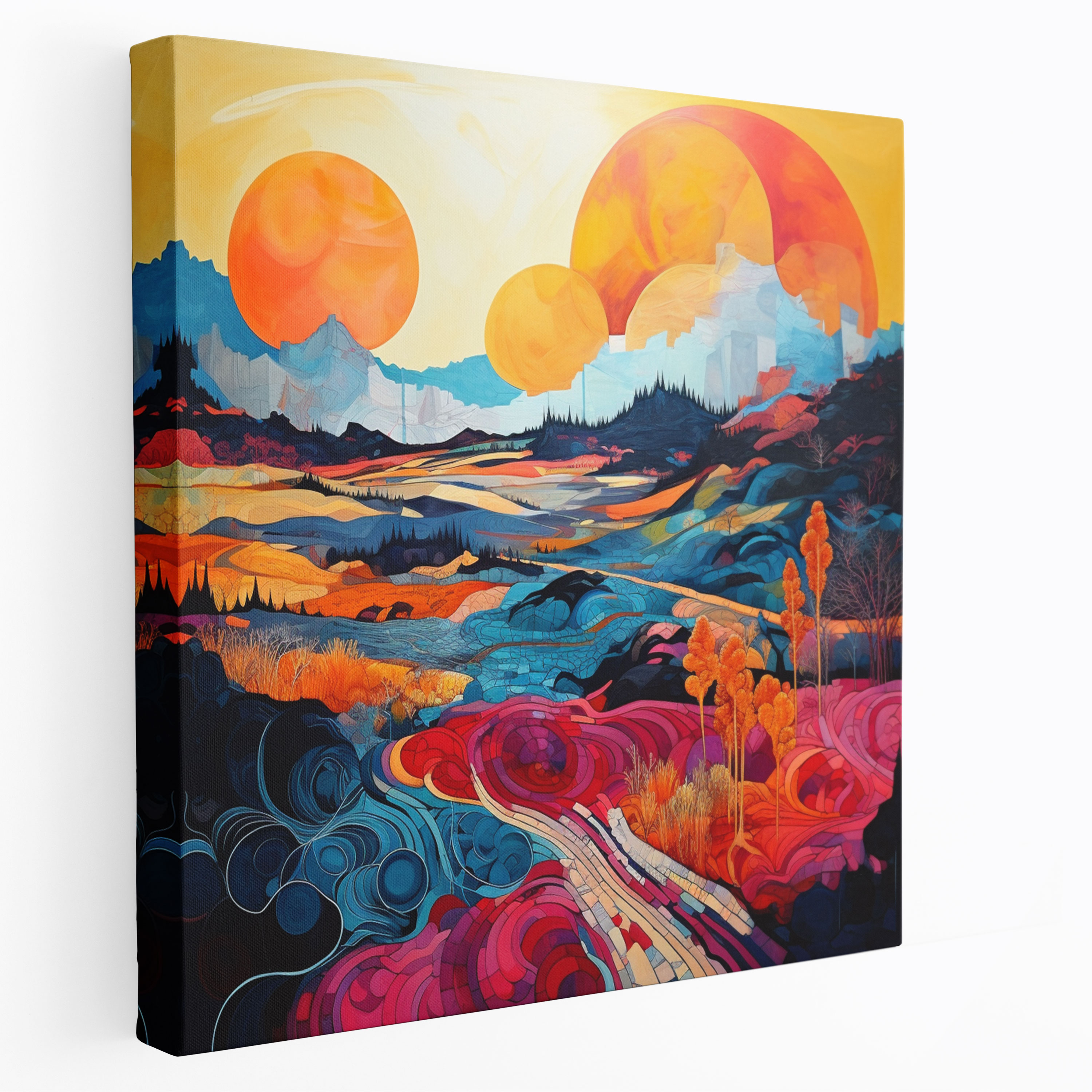 Anatolia Canvas Print - Colorful Abstract Wall Art - Anatolia, Wall Art, Abstract Painting, Canvas