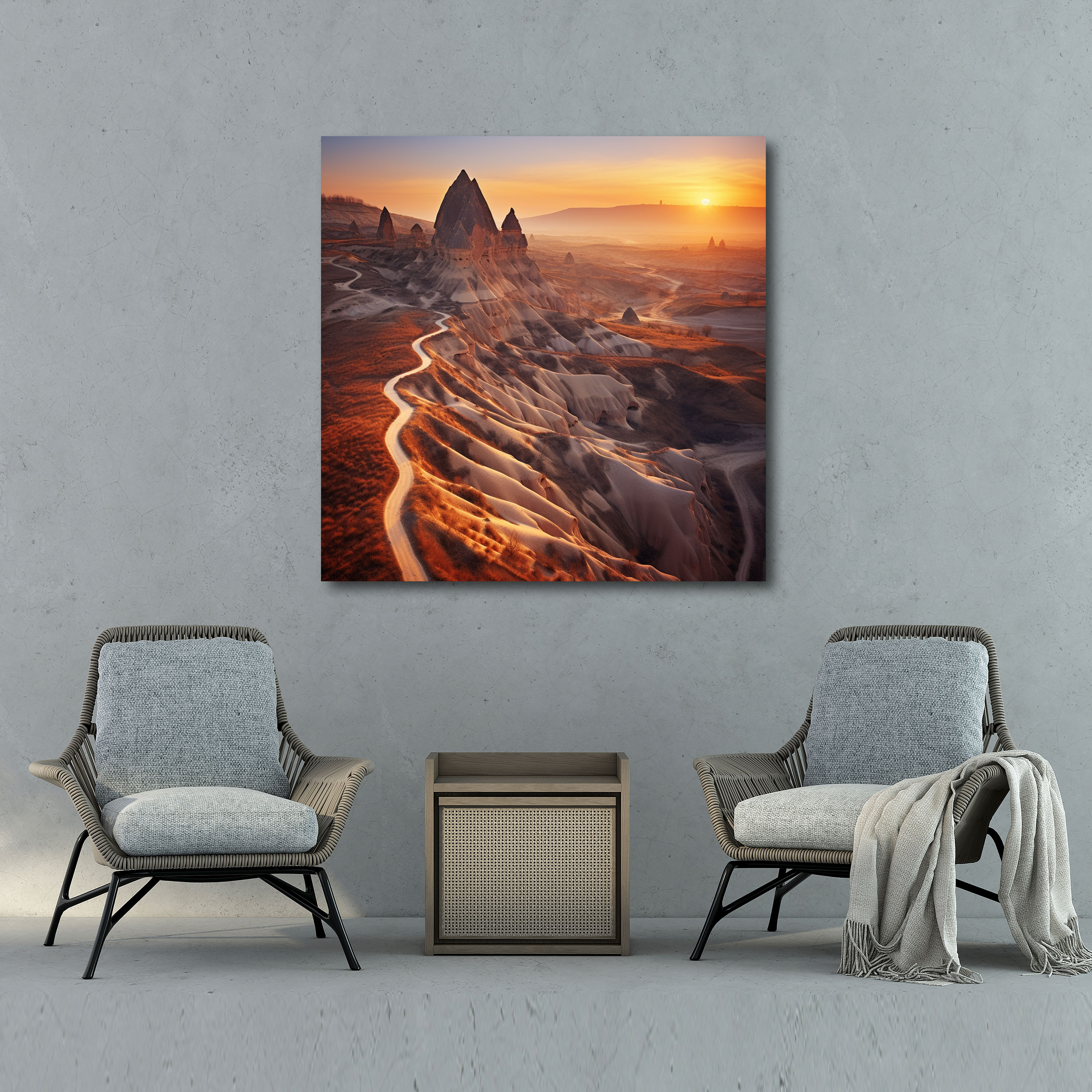 Anatolia Canvas Print - Cappadocia Sunrise Wall Art - Anatolia, Rock Formations, Canvas Print, Canvas