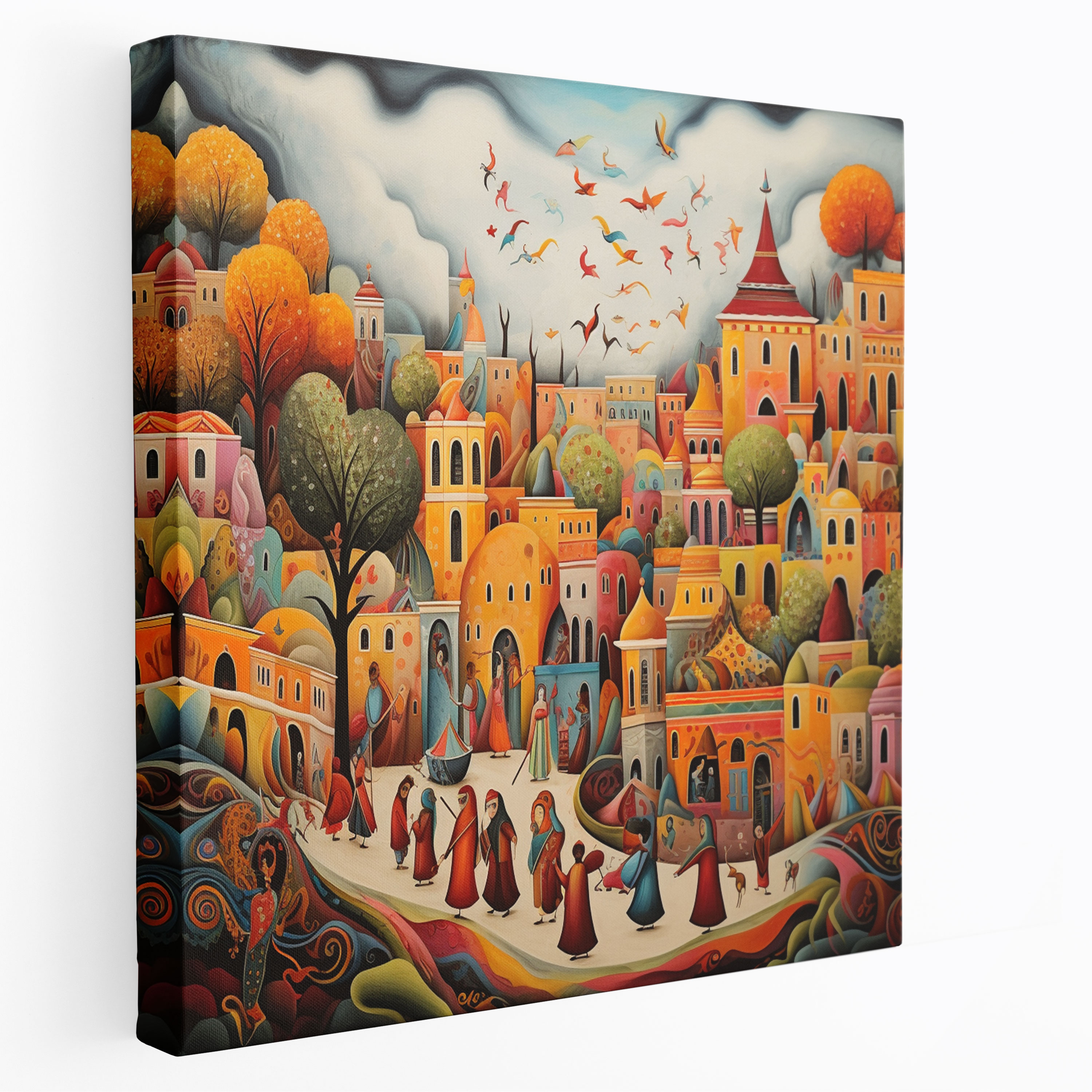 Anatolia Wall Art - Abstract Representation Of Anatolian Traditions Canvas Print - Anatolia, Canvas Print, Abstract Representation, Wall Art